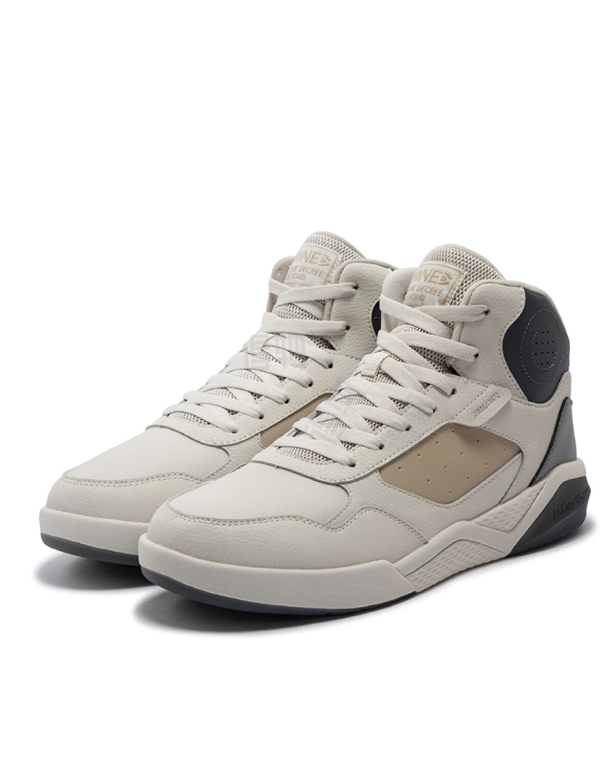 361° мужские зимние кроссовки высокие утепленные бежевые картинка