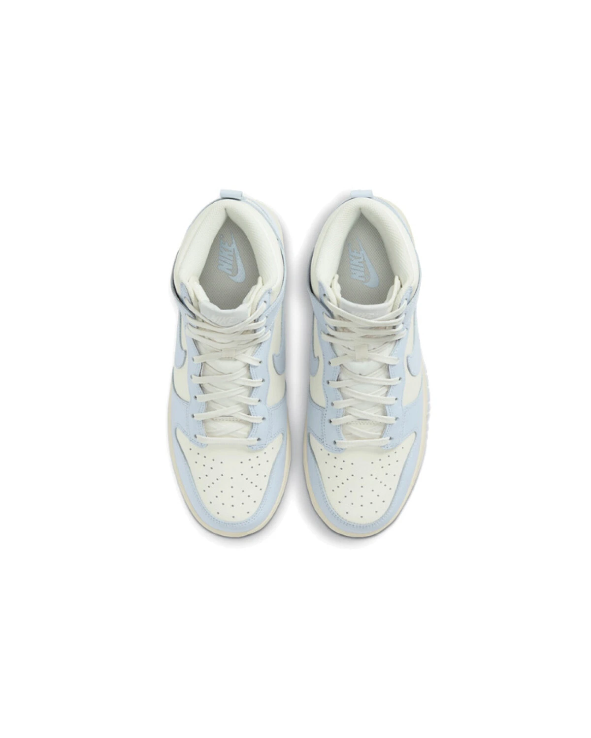 Nike Dunk женские кроссовки высокие голубые картинка