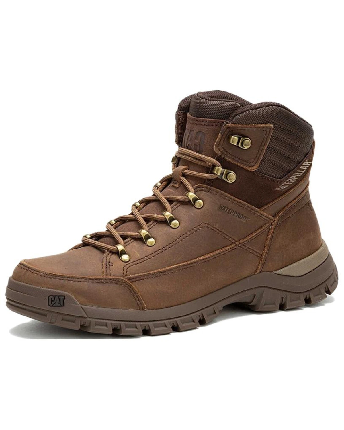 Caterpillar Threshold Hiker мужские ботинки водонепроницаемые коричневые картинка