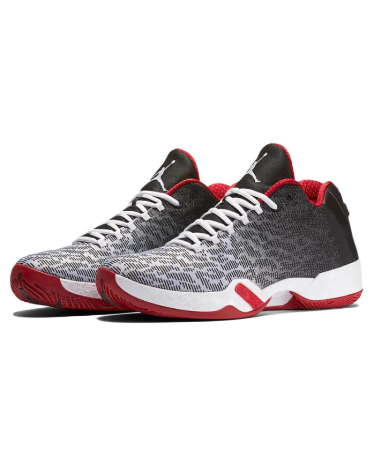 Jordan Air Jordan 29 Low Bulls мужские спортивные кроссовки черно-белые с красным картинка