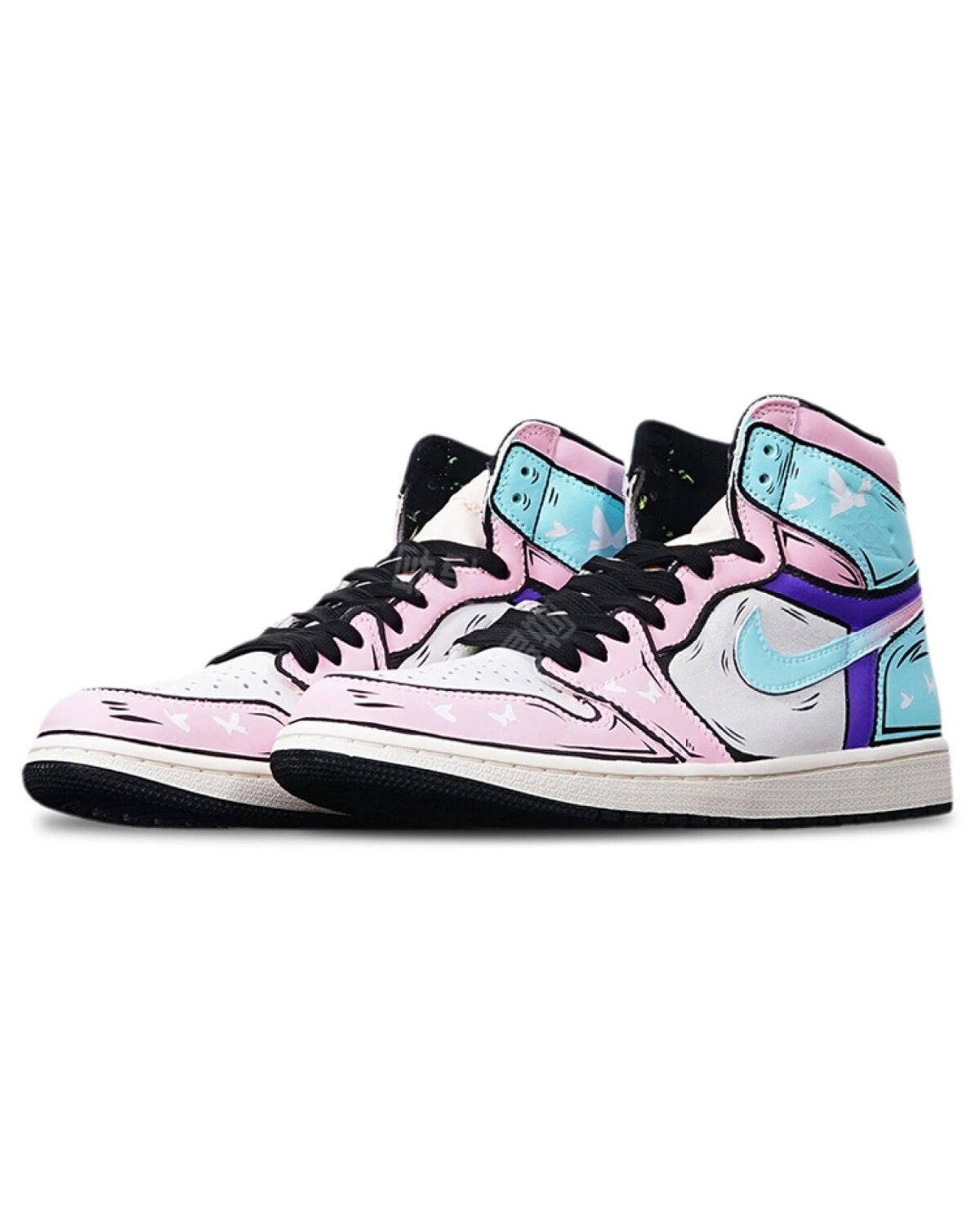 Jordan Air Jordan 1 Retro High OG унисекс баскетбольные кроссовки фиолетово-синие картинка