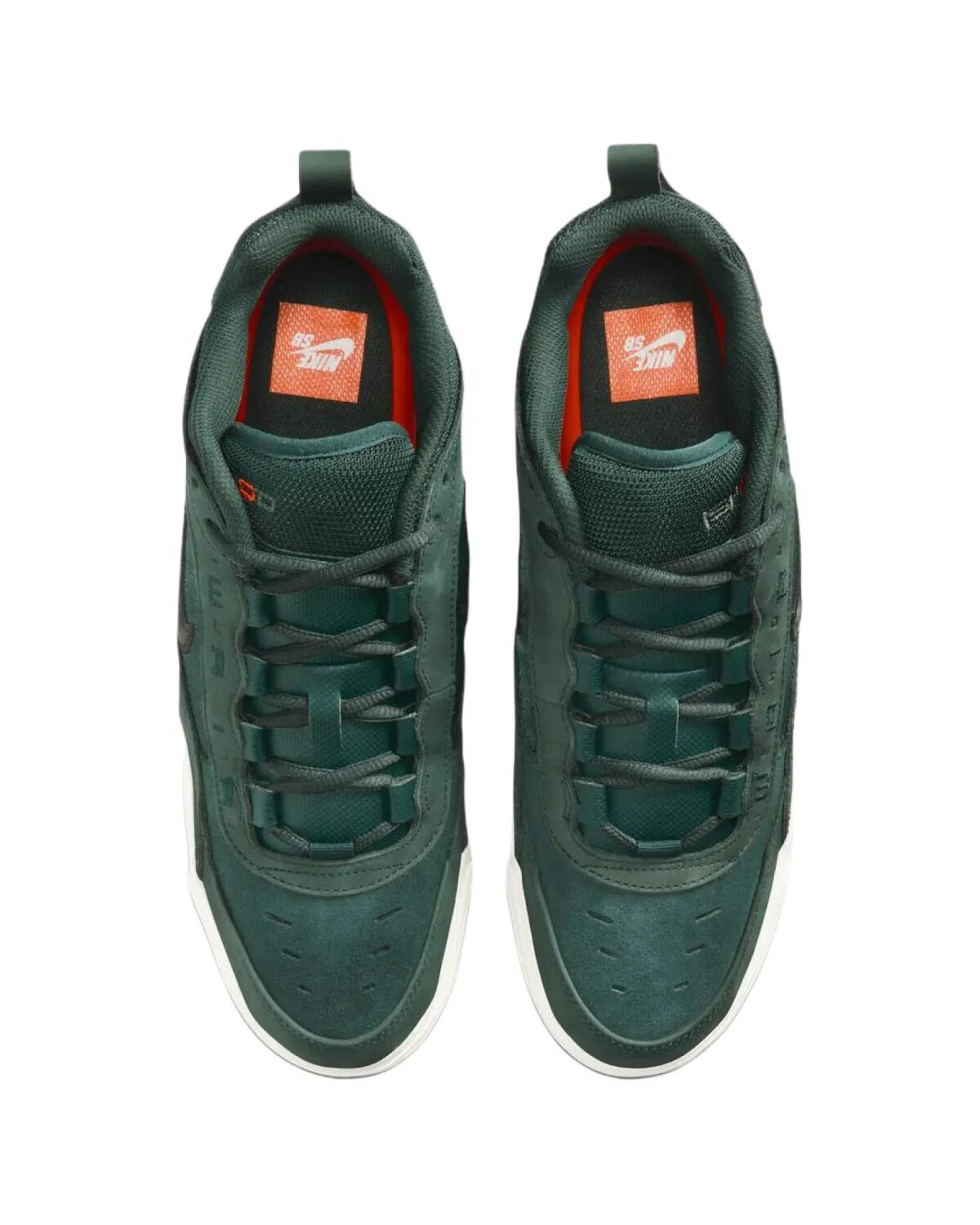 Nike Air Max Ishod унисекс кроссовки из замши темно-зеленые картинка