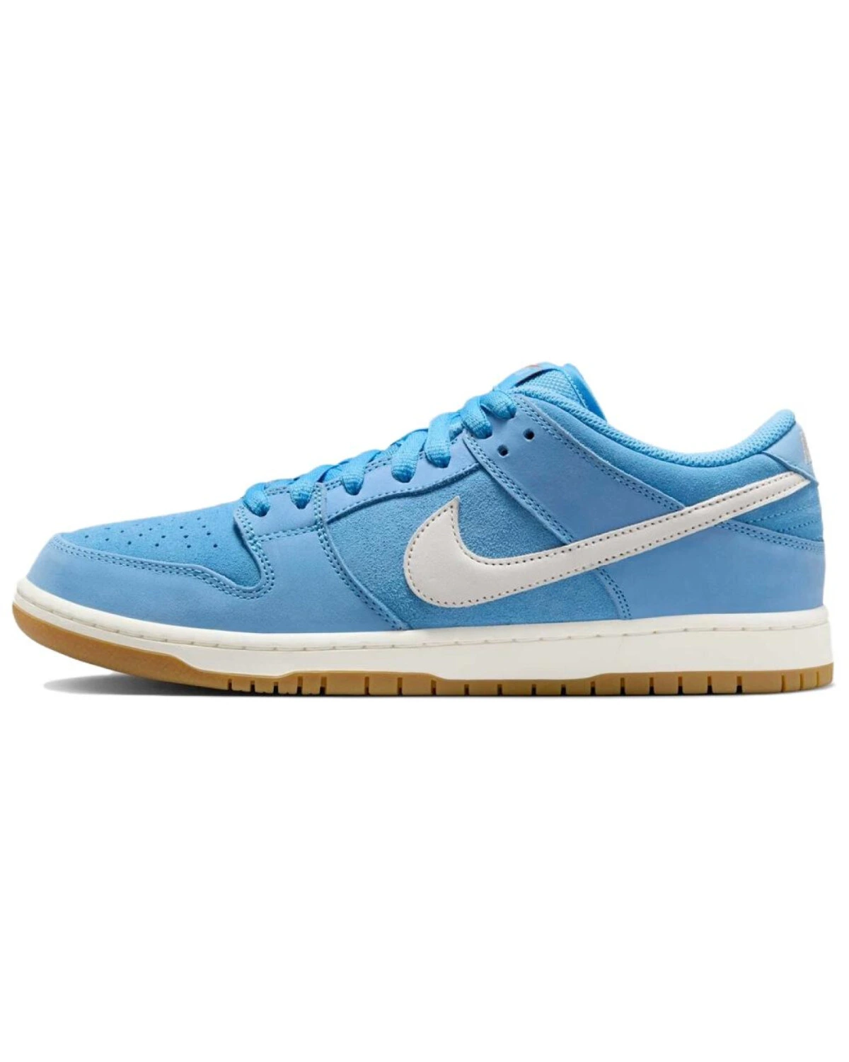 Nike Dunk SB унисекс кроссовки синие из кожи и замши картинка