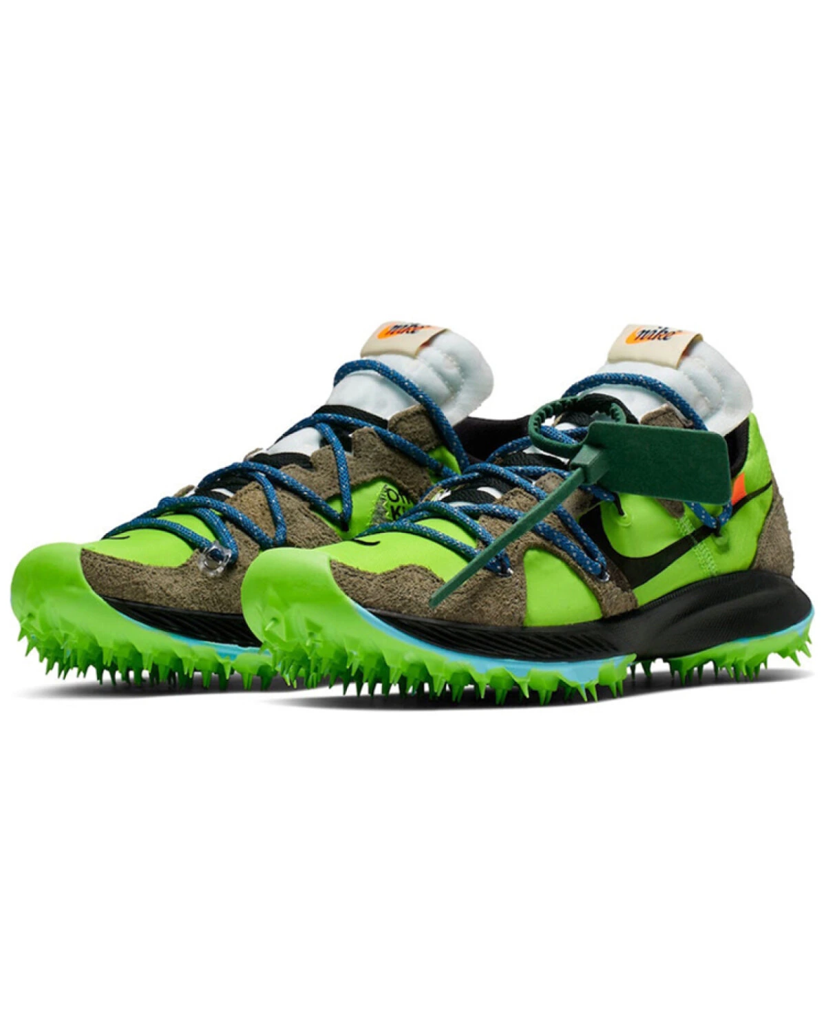 Nike Air Zoom Terra Kiger 5 женские кроссовки для бега по тропам серо-зеленые с технологией Zoom картинка