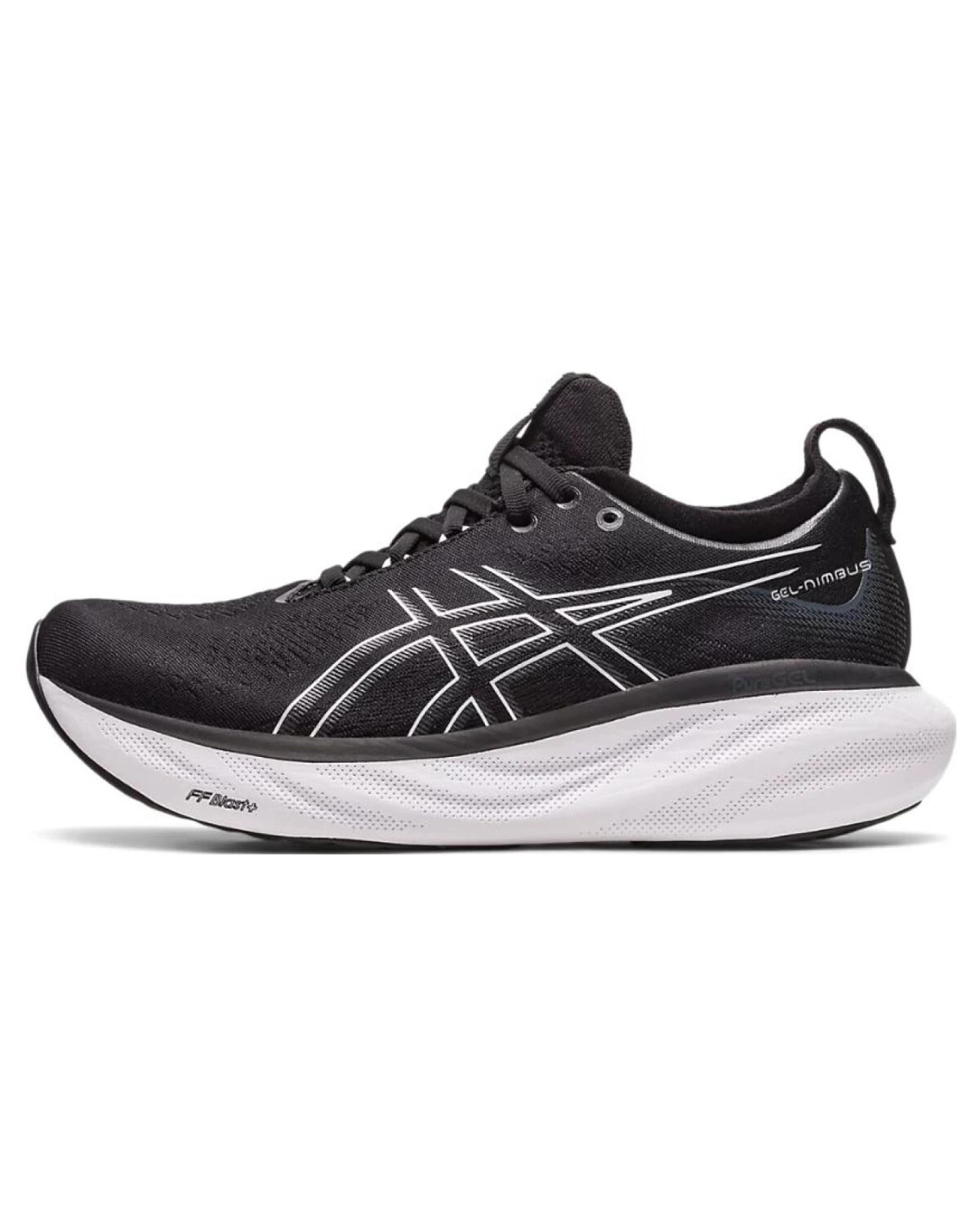Asics GEL-Nimbus 25 wide женские спортивные кроссовки черно-белые картинка