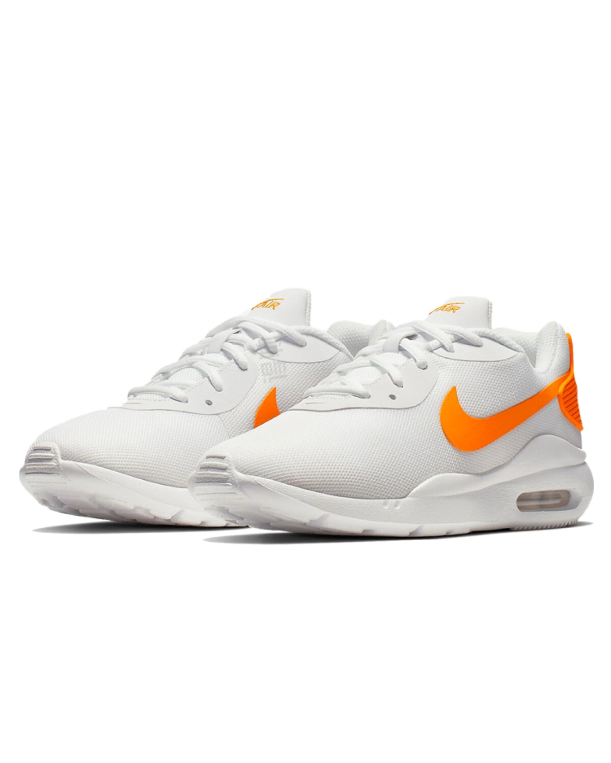 Nike Air Max Oketo женские кроссовки с амортизацией бело-оранжевые картинка