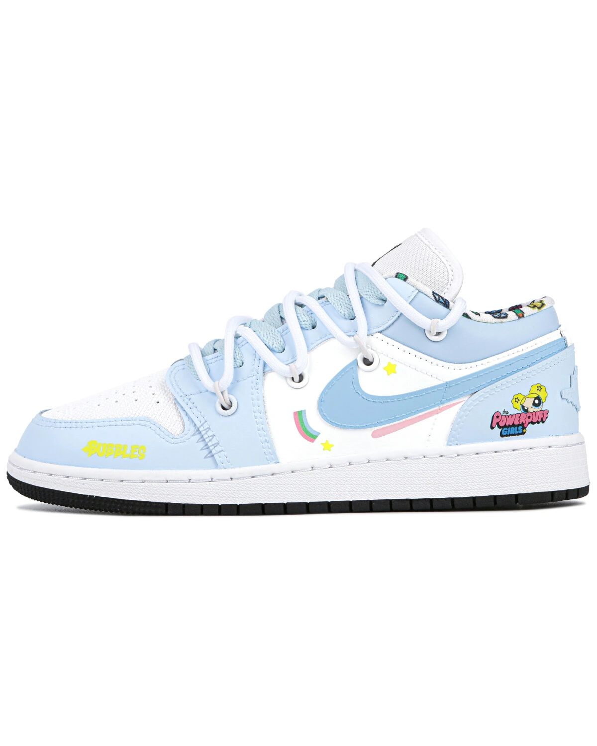 Jordan Air Jordan 1 Low женские кроссовки синие с белыми вставками картинка