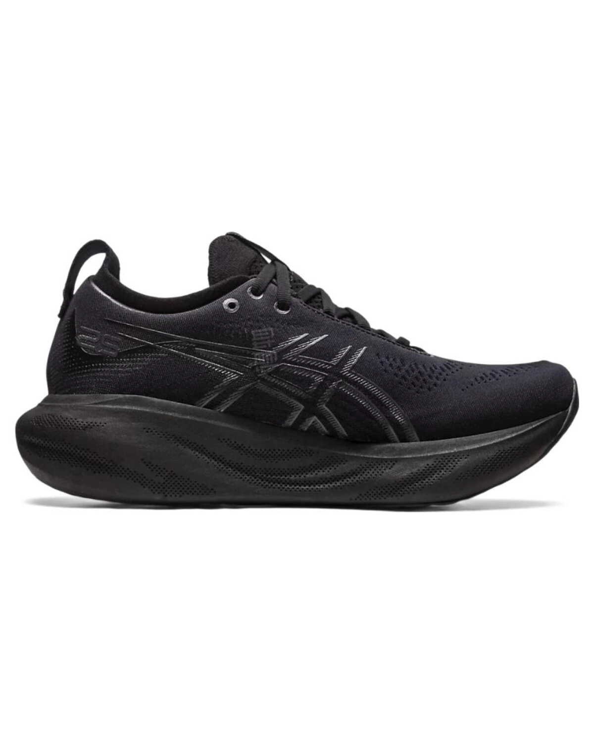 Asics GEL-Nimbus 25 женские спортивные кроссовки с амортизацией и износостойкой тканью черные картинка