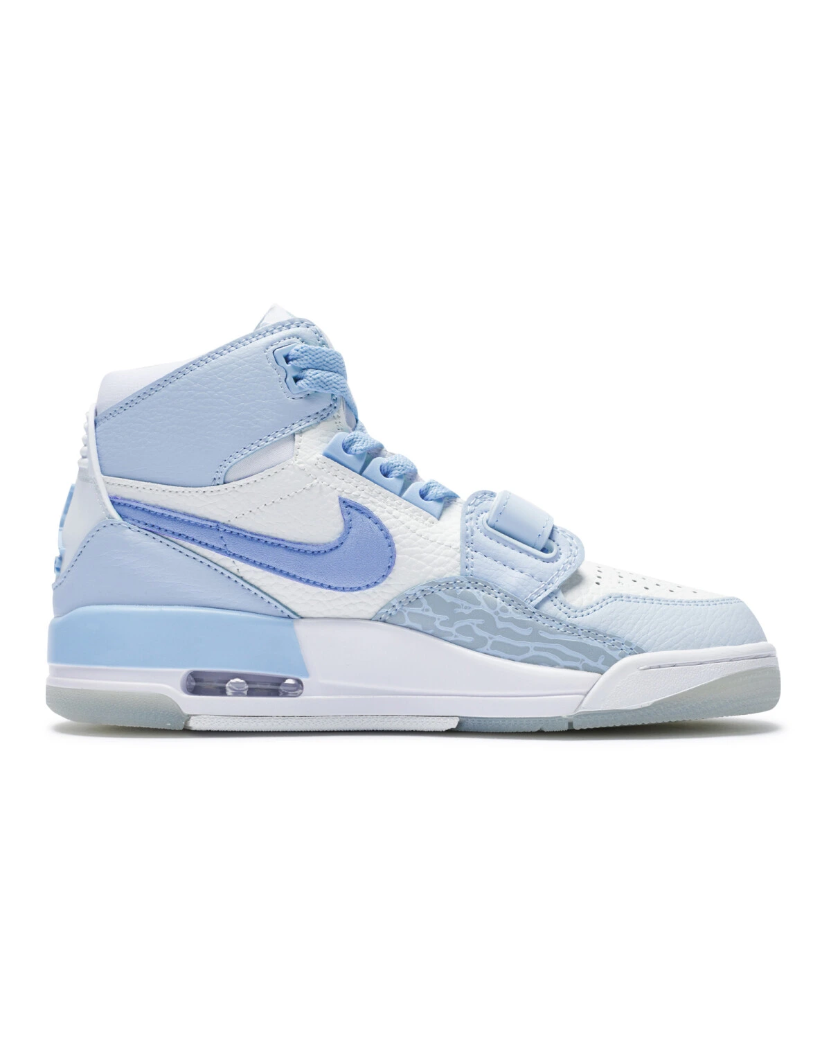 Jordan Legacy 312 женские кроссовки сине-белые с амортизацией картинка