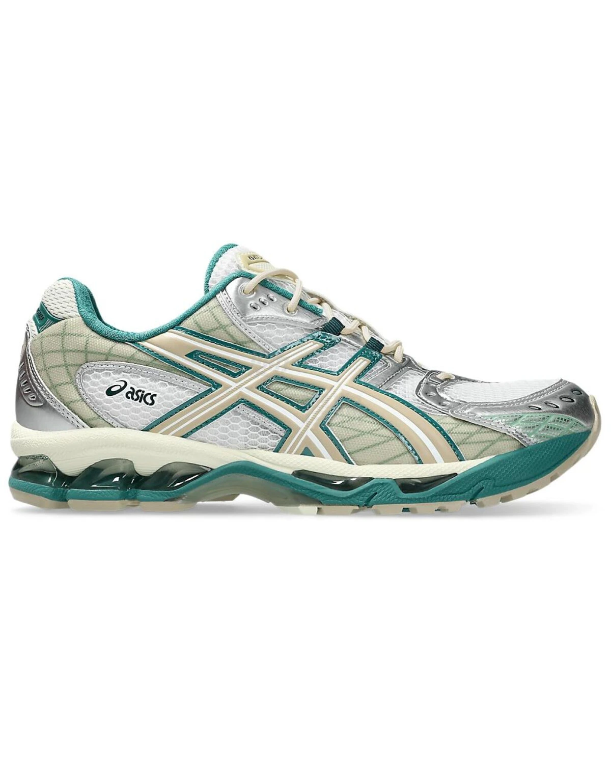 Asics GEL-Nimbus 10.1 унисекс кроссовки сетчатые бело-зеленые картинка