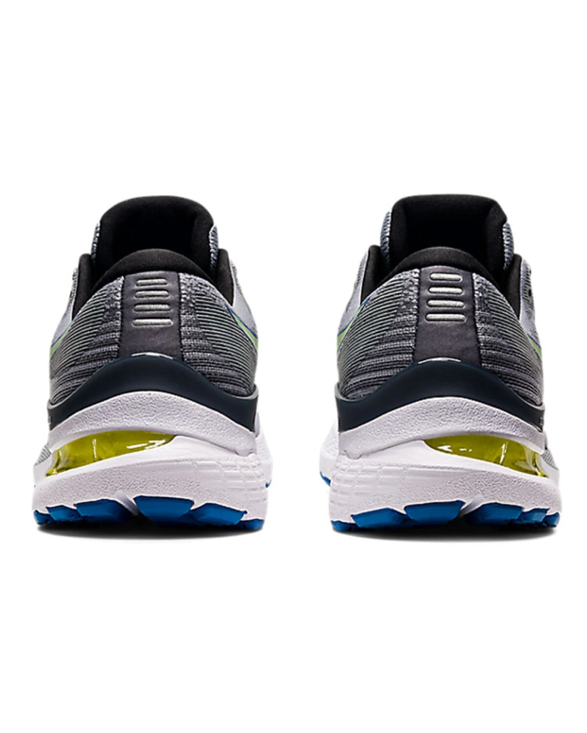Asics Gel-Kayano 28 мужские кроссовки для бега серо-жёлтые картинка