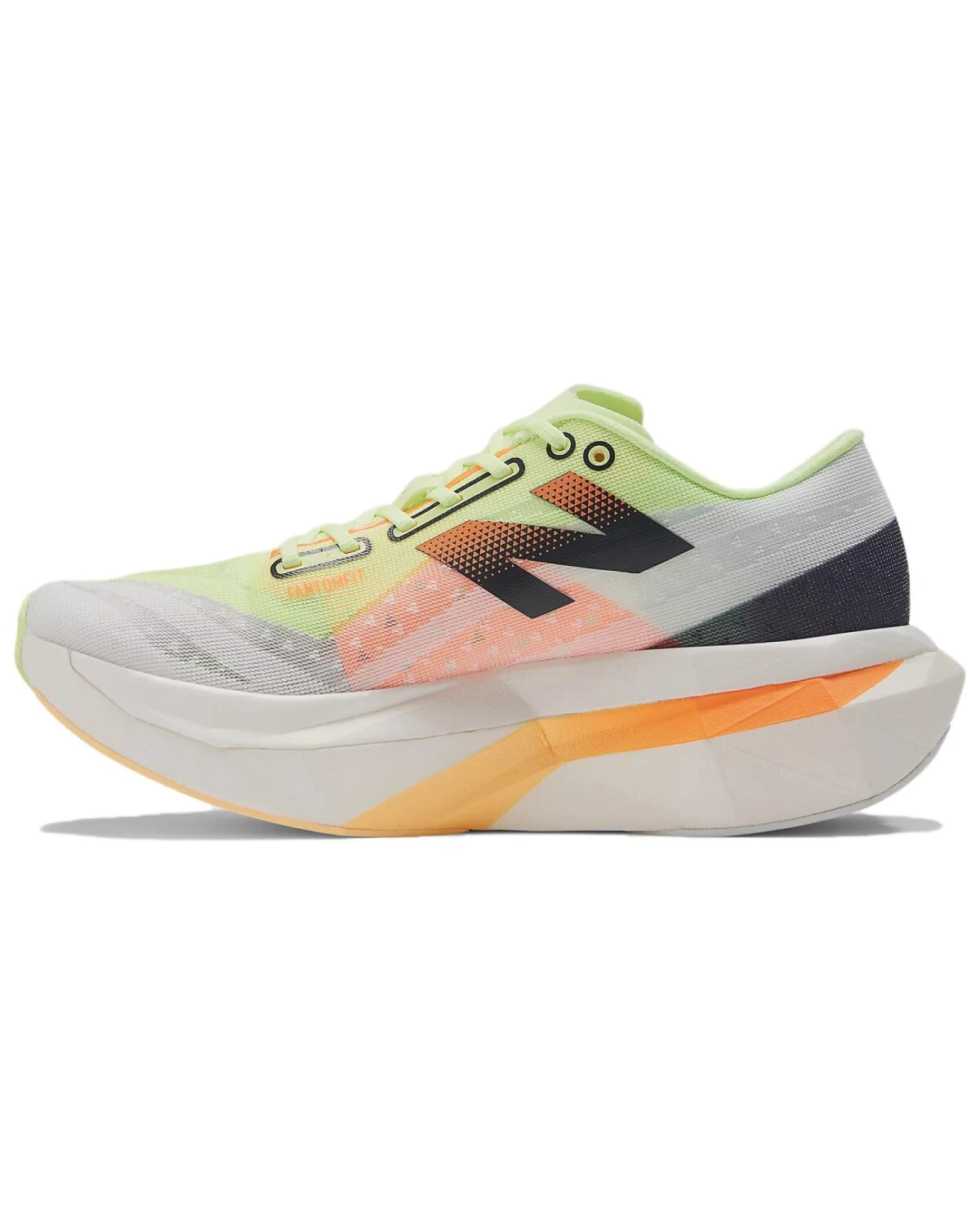 New Balance Elite v4 женские кроссовки для бега желто-белые картинка