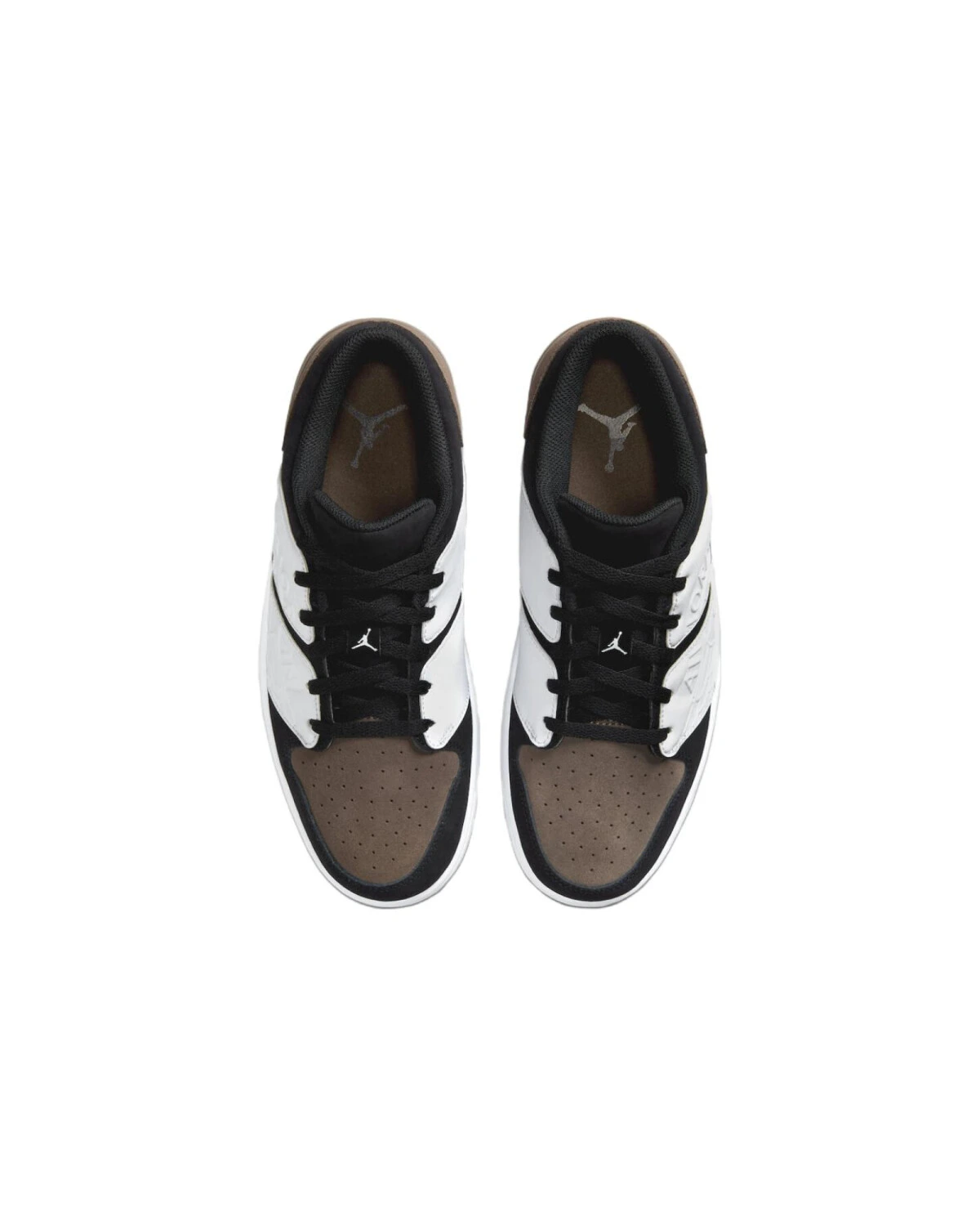 Jordan Nu Retro 1 unisex кроссовки коричневые с чёрно-белыми вставками картинка