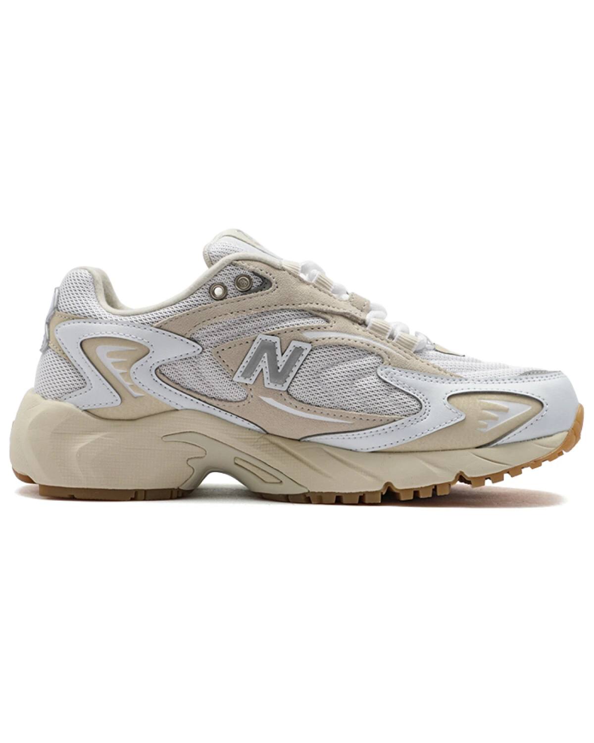 New Balance NB 725 V1 unisex кроссовки бежевые с белыми вставками картинка