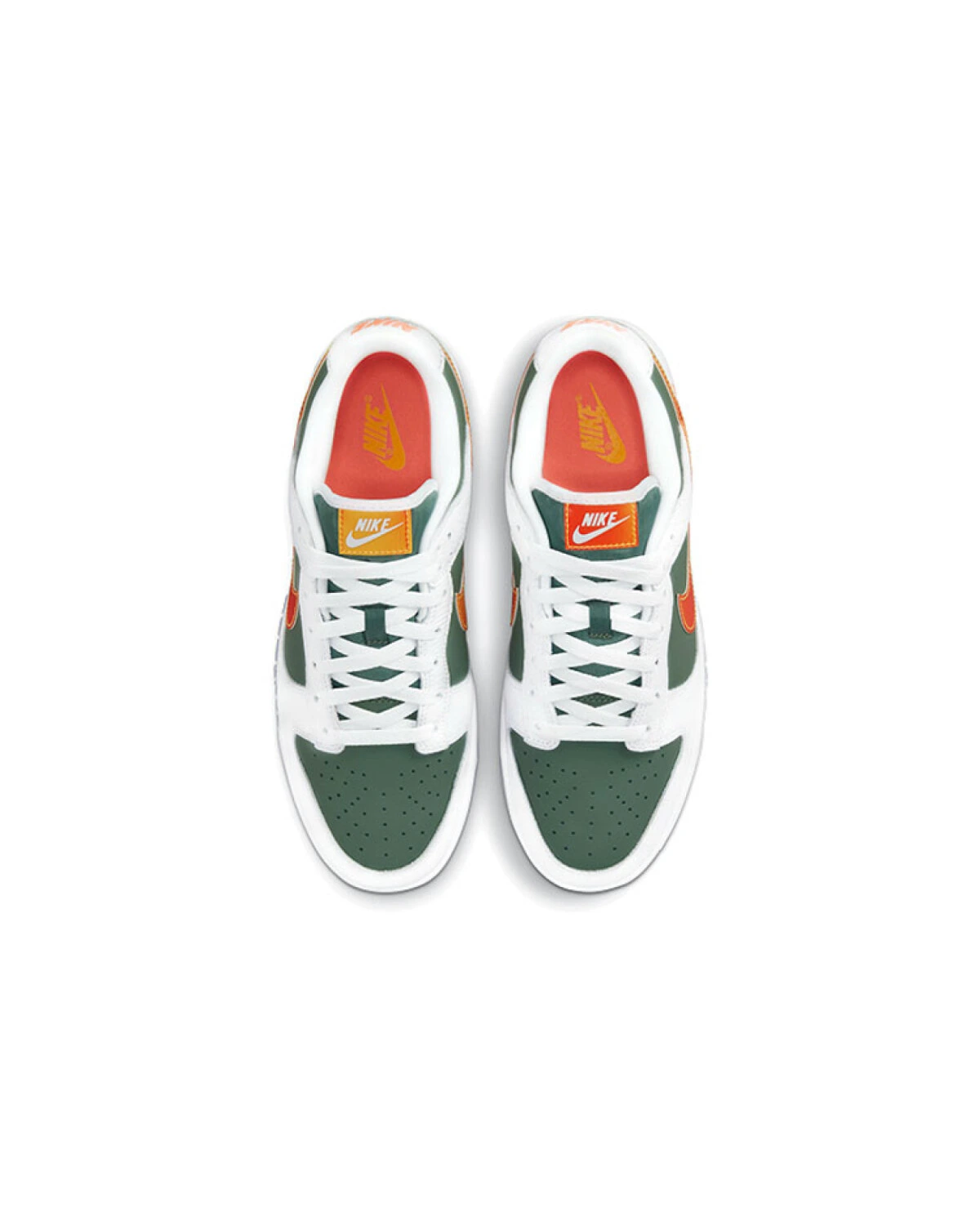 Nike Dunk SE "NY vs NY" unisex кроссовки бело-зелено-оранжевые картинка