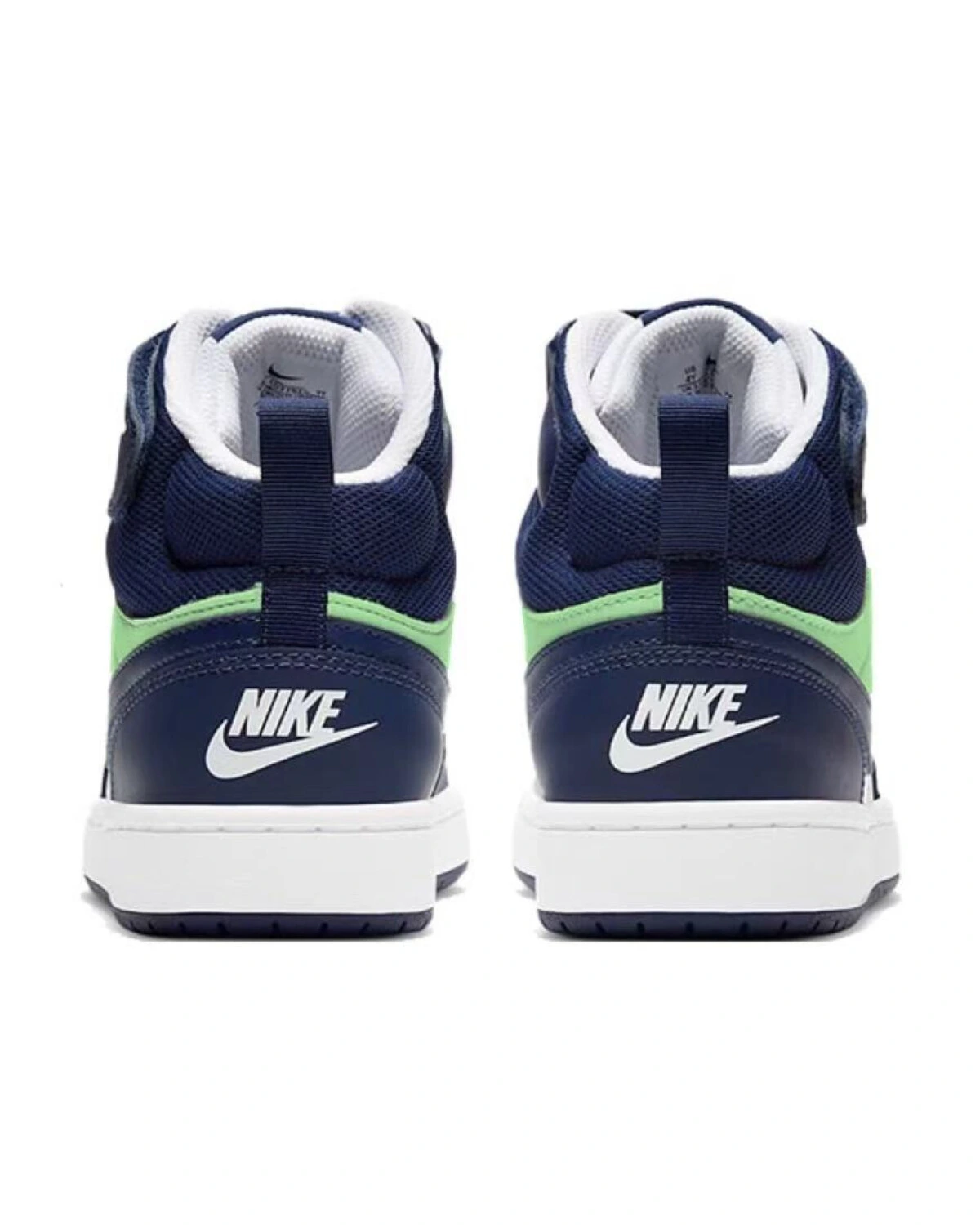 Nike Court Borough детские кроссовки средние сине-белые картинка