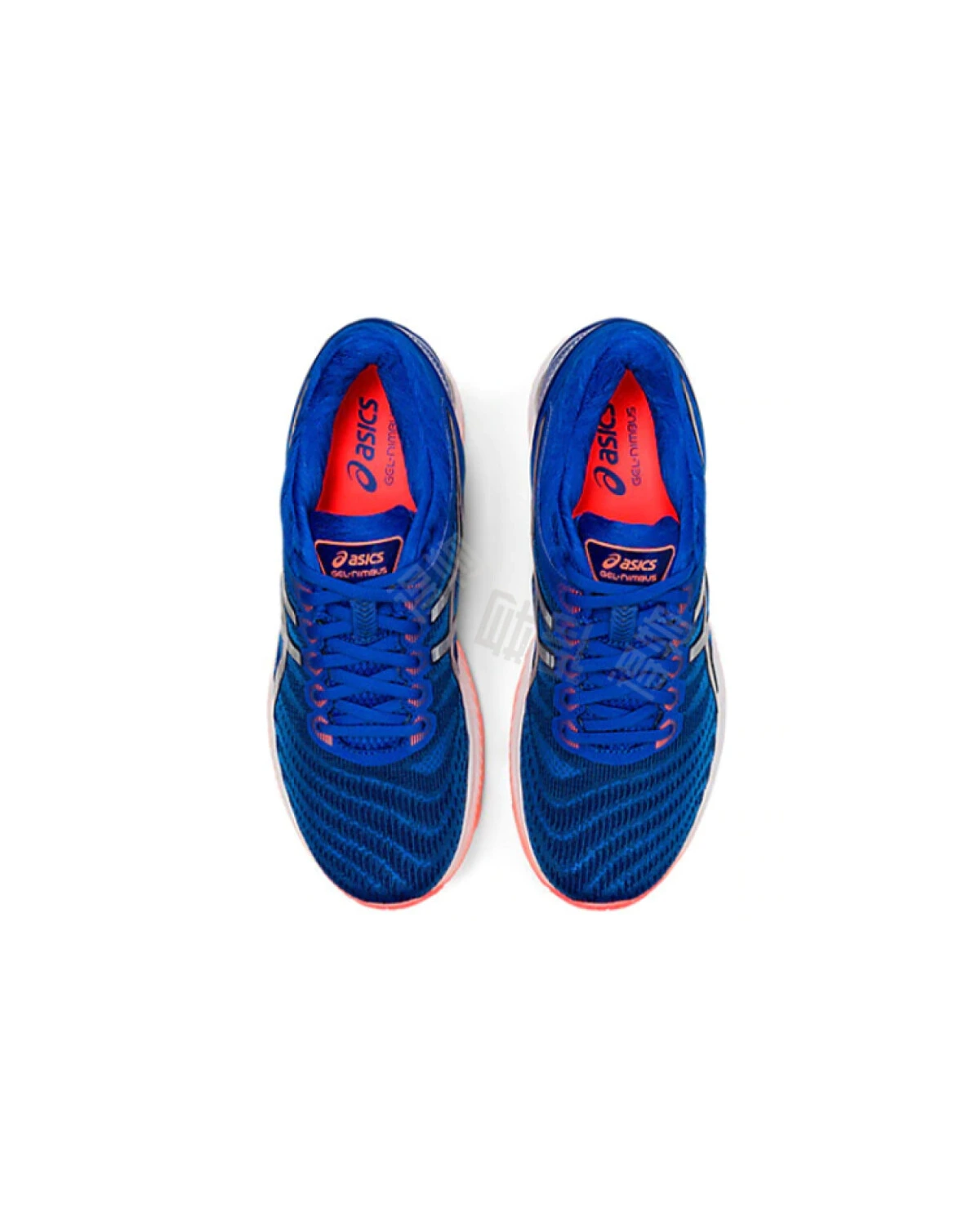 Asics GEL-Nimbus 22 мужские кроссовки с амортизацией и воздухопроницаемостью серебристо-голубо-розовые картинка
