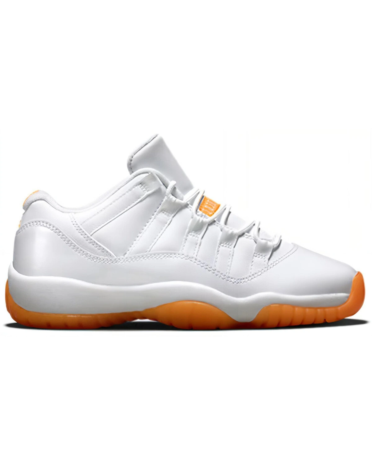 Jordan Air Jordan 11 Retro Low Citrus детские баскетбольные кроссовки бело-оранжевые картинка
