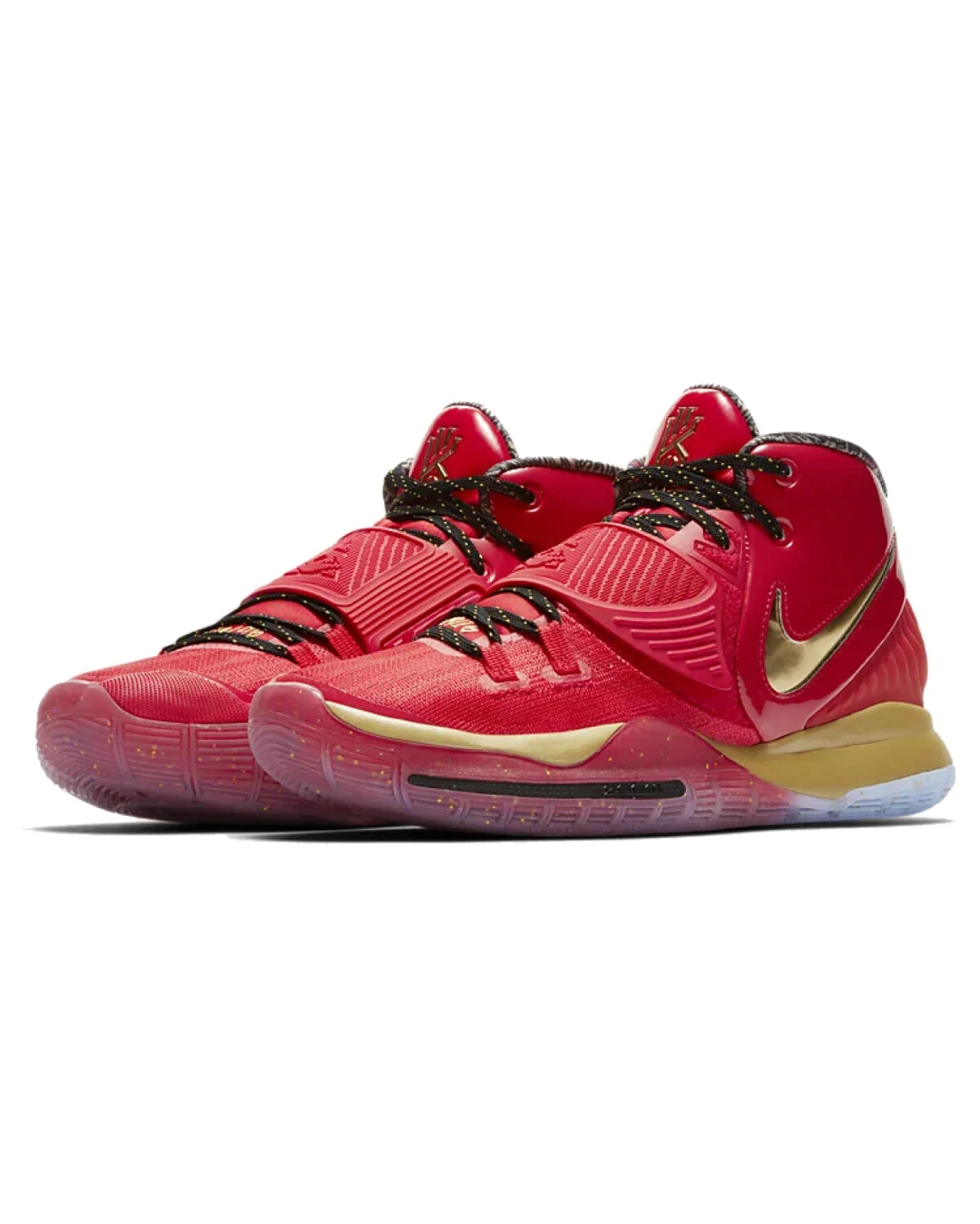 Nike Kyrie 6 унисекс кроссовки спортивные красные с сетчатым верхом картинка