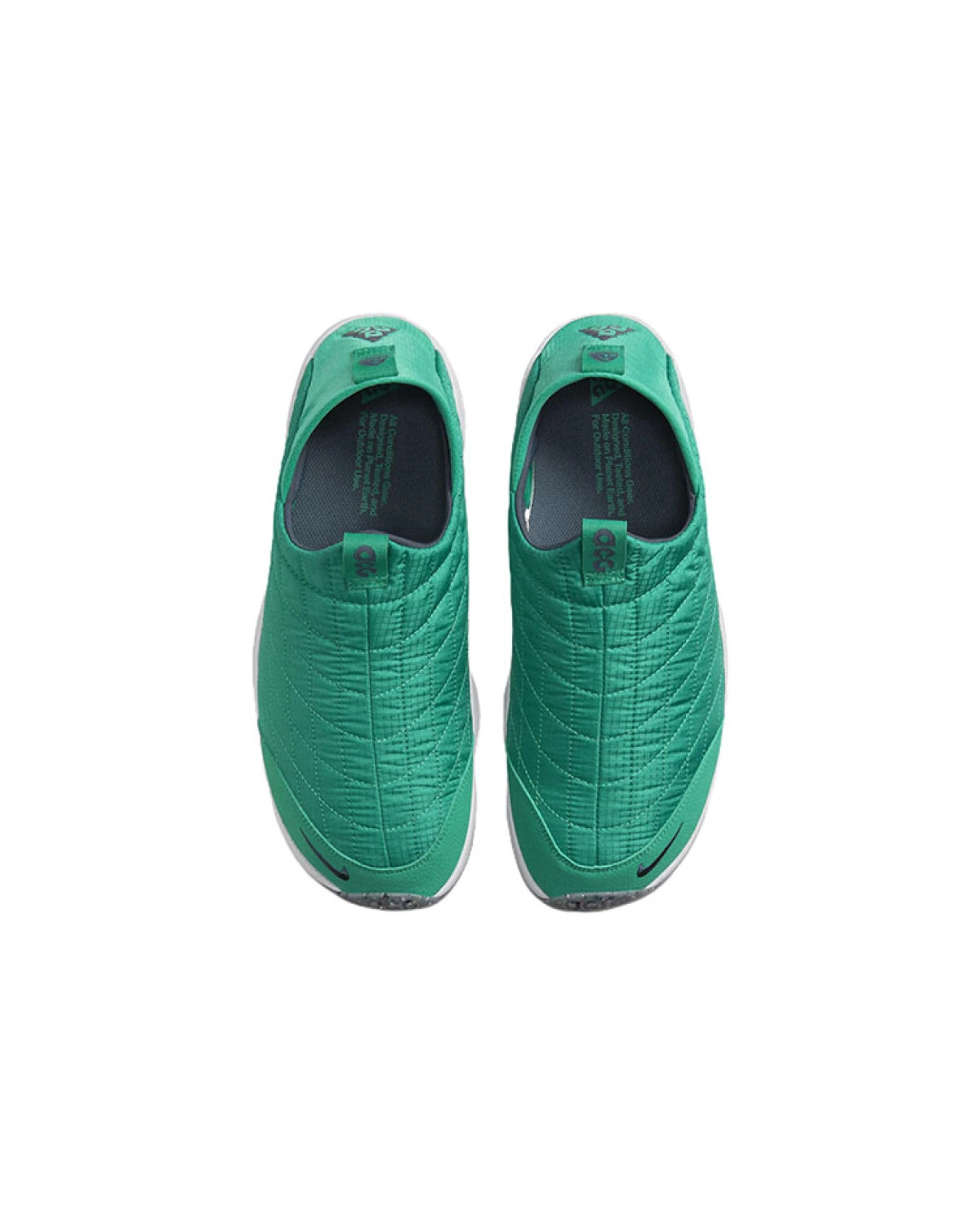 Nike ACG Air Moc мужские слипоны зелено-белые с амортизацией картинка