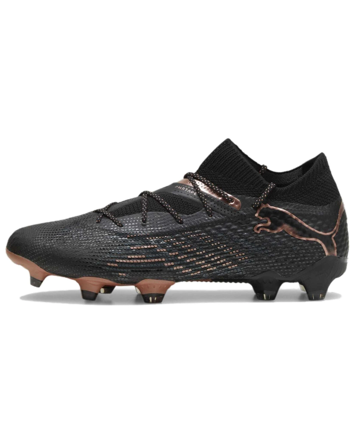 Puma Future 7 Ultimate унисекс кроссовки черные спортивные для футбола картинка