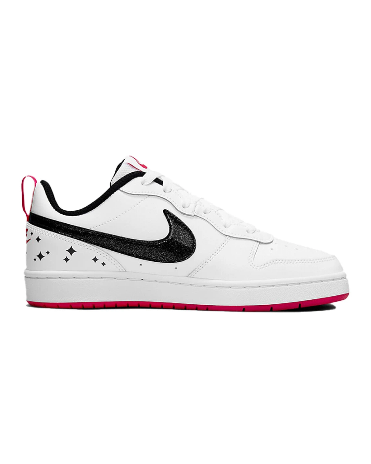 Nike Court Borough Low 2 SE детские кеды бело-красные картинка