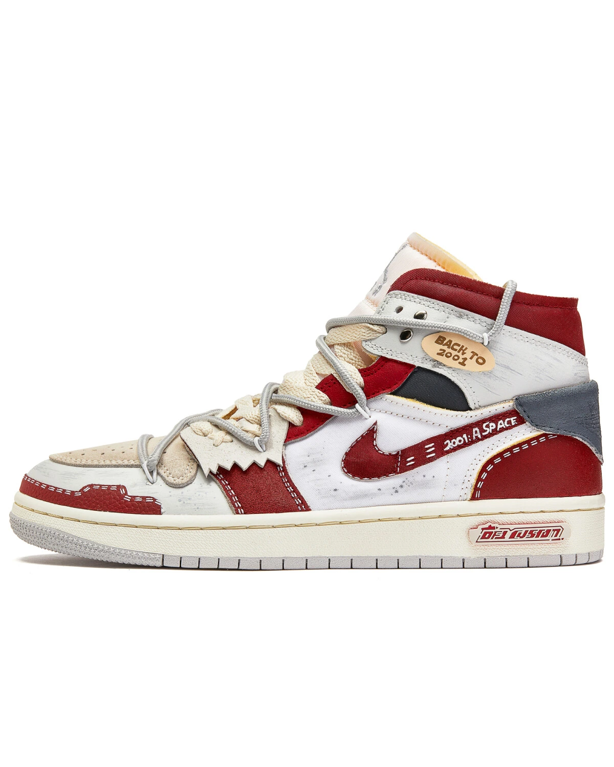 Jordan Air Jordan 1 женские кроссовки ретро баскетбольные красно-белые картинка