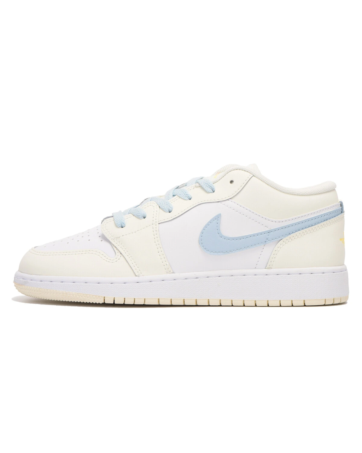Jordan Air Jordan 1 женские кроссовки сине-жёлтые с амортизацией картинка