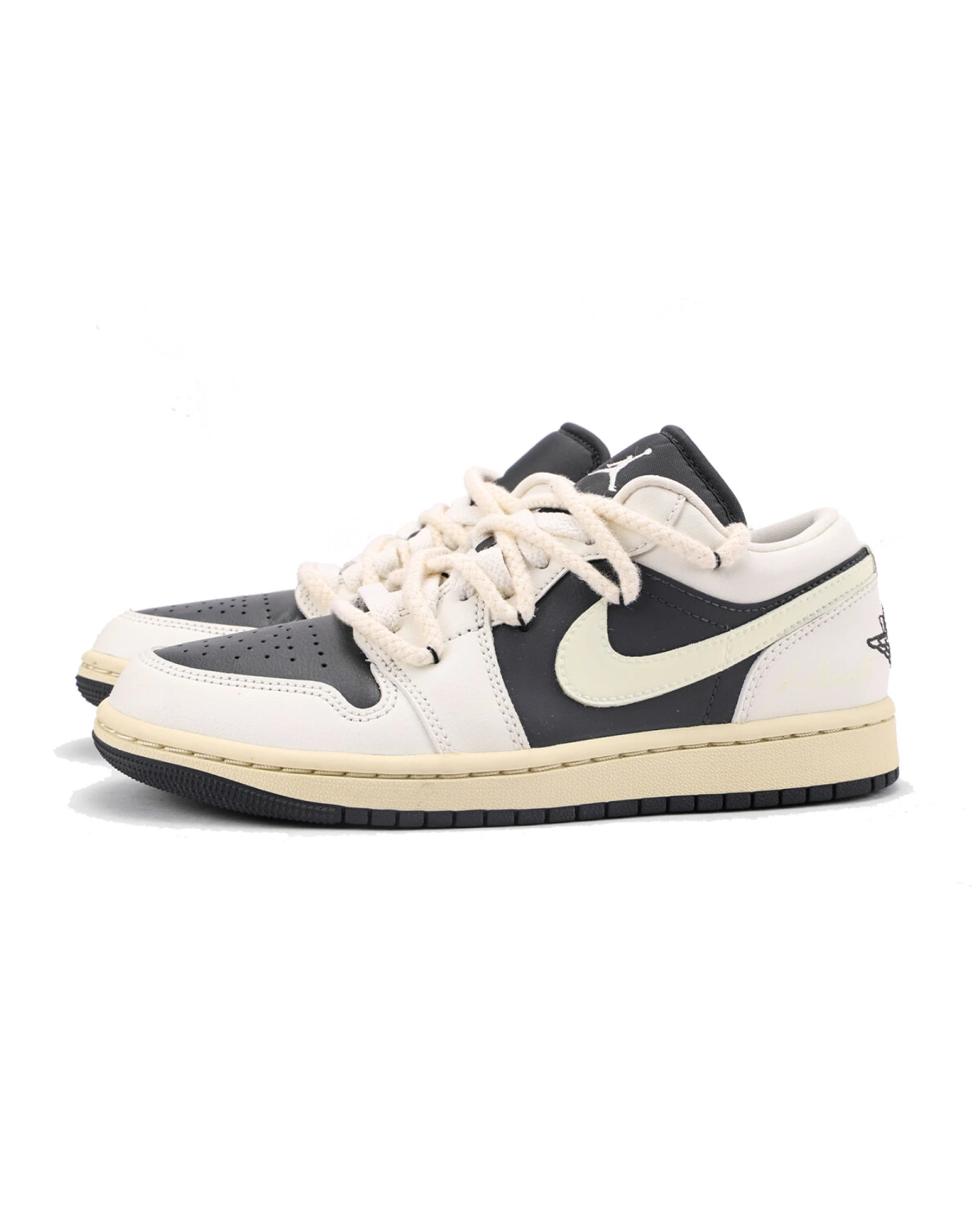 Jordan Air Jordan 1 женские кроссовки черно-белые картинка