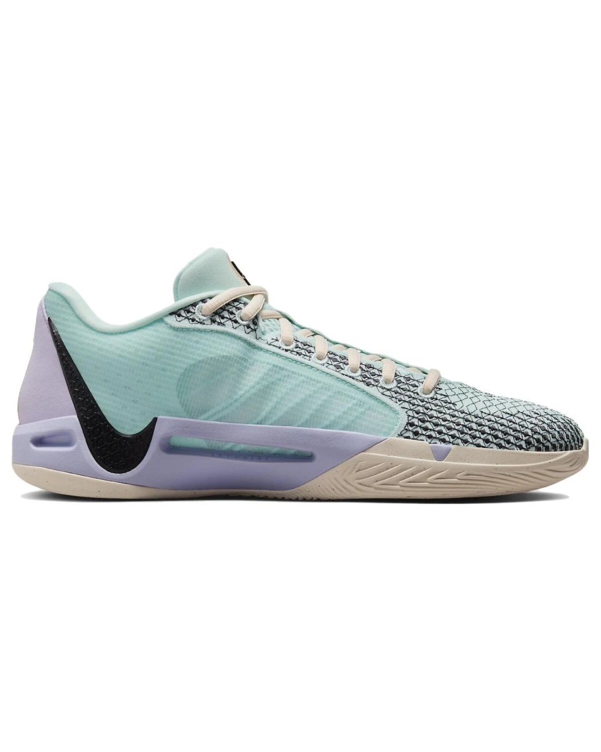 Nike Sabrina 1 женские спортивные кроссовки серебристо-зеленые картинка