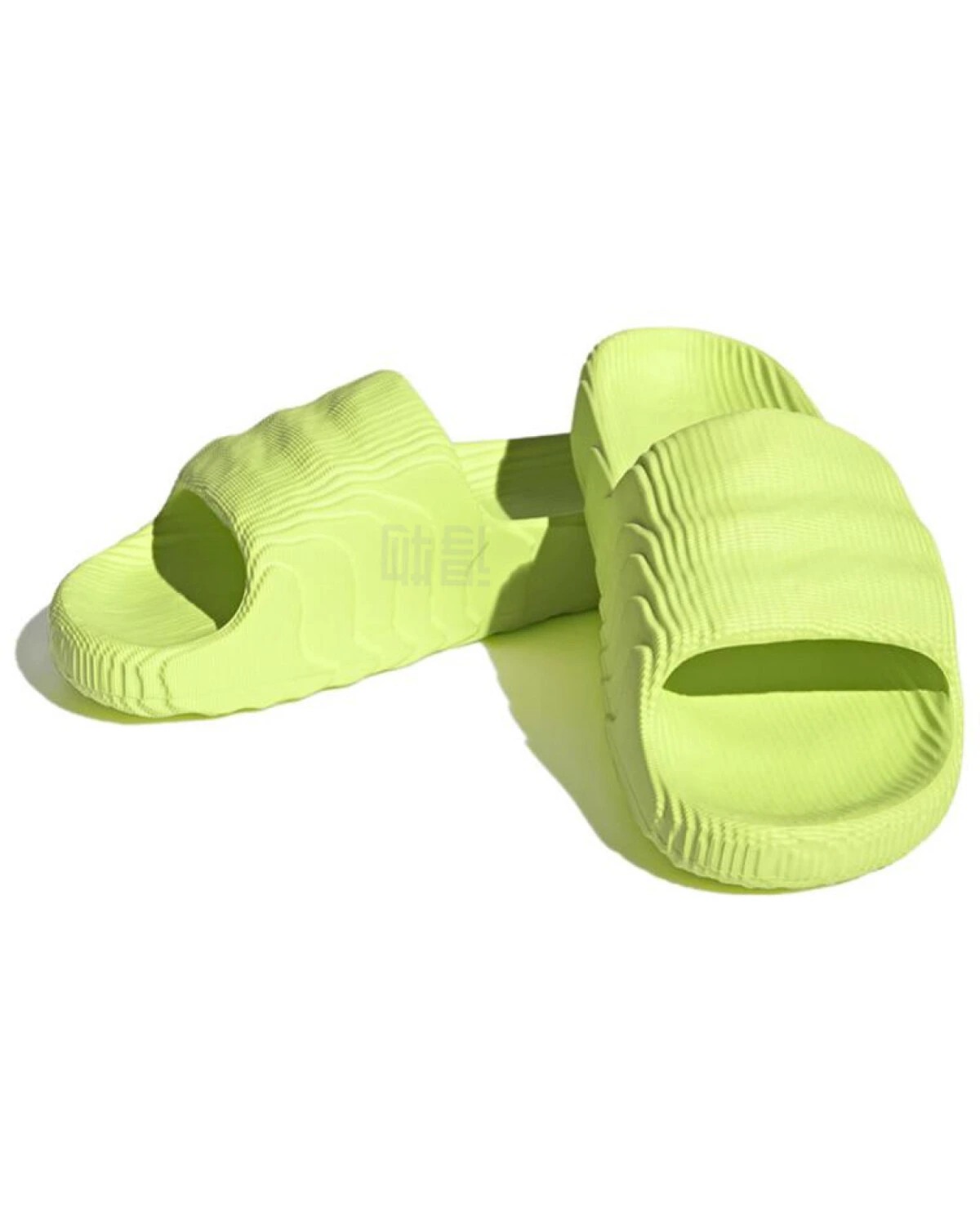 Adidas Originals ADILETTE 22 унисекс шлепанцы желтые с резиновой подошвой картинка
