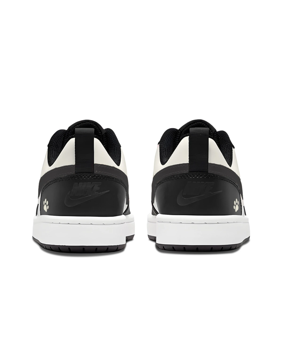 Nike Court Borough детские кроссовки белые с графическим принтом лап картинка