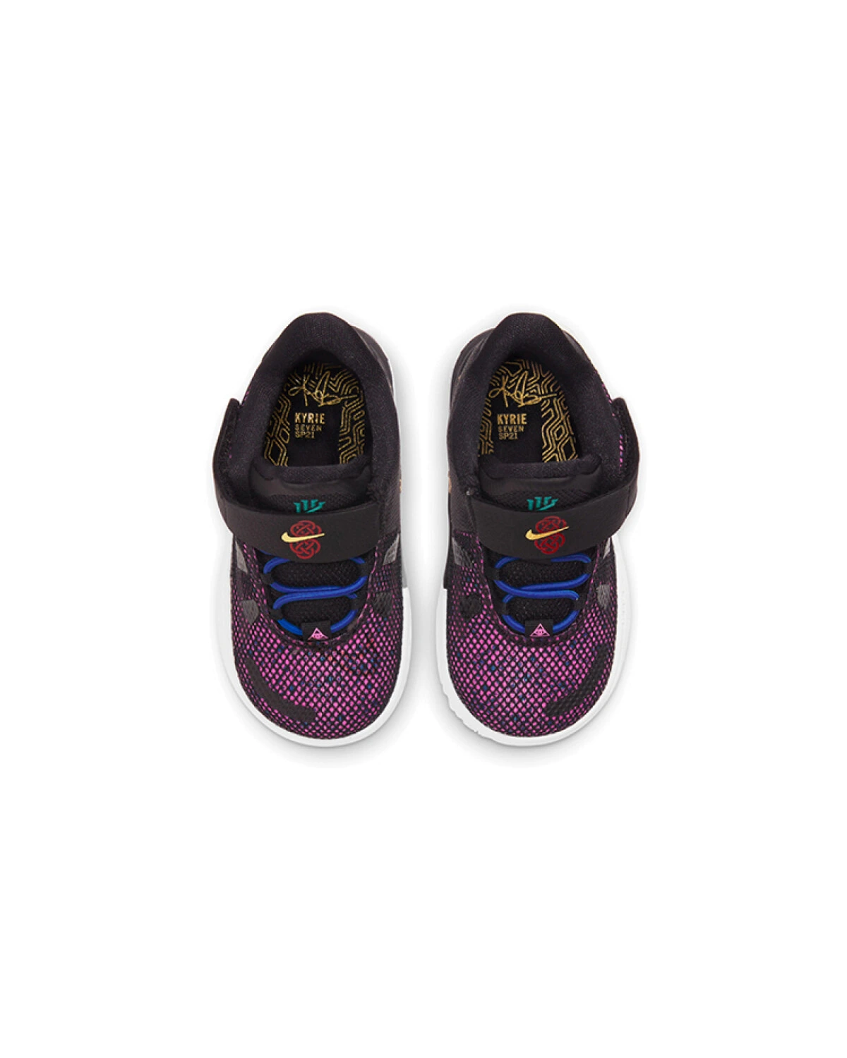 Nike Kyrie 7 CNY детские кроссовки черно-фиолетово-золотые картинка