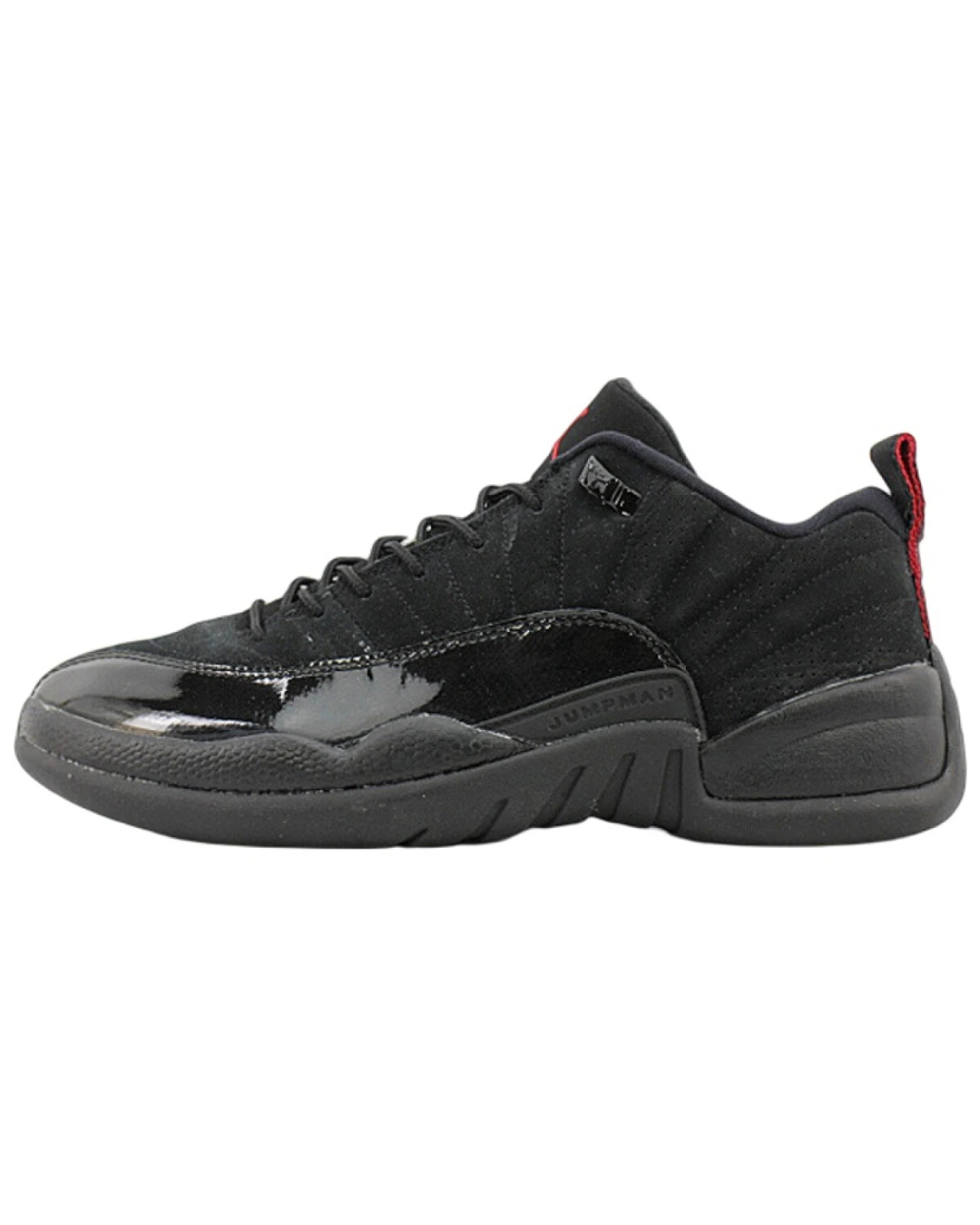 Jordan Air Jordan 12 Retro Low мужские кроссовки черные лаковые противоскользящие картинка