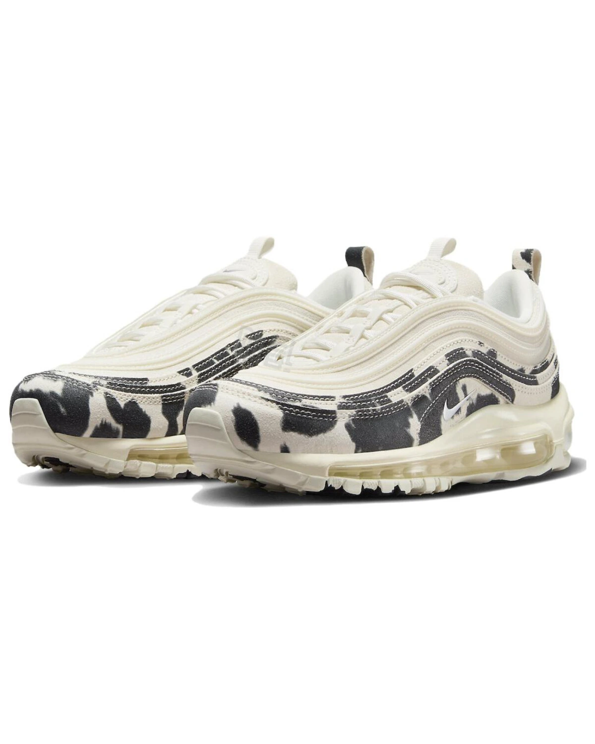 Nike Air Max 97 “Cow Print” женские повседневные кроссовки бело-черные картинка
