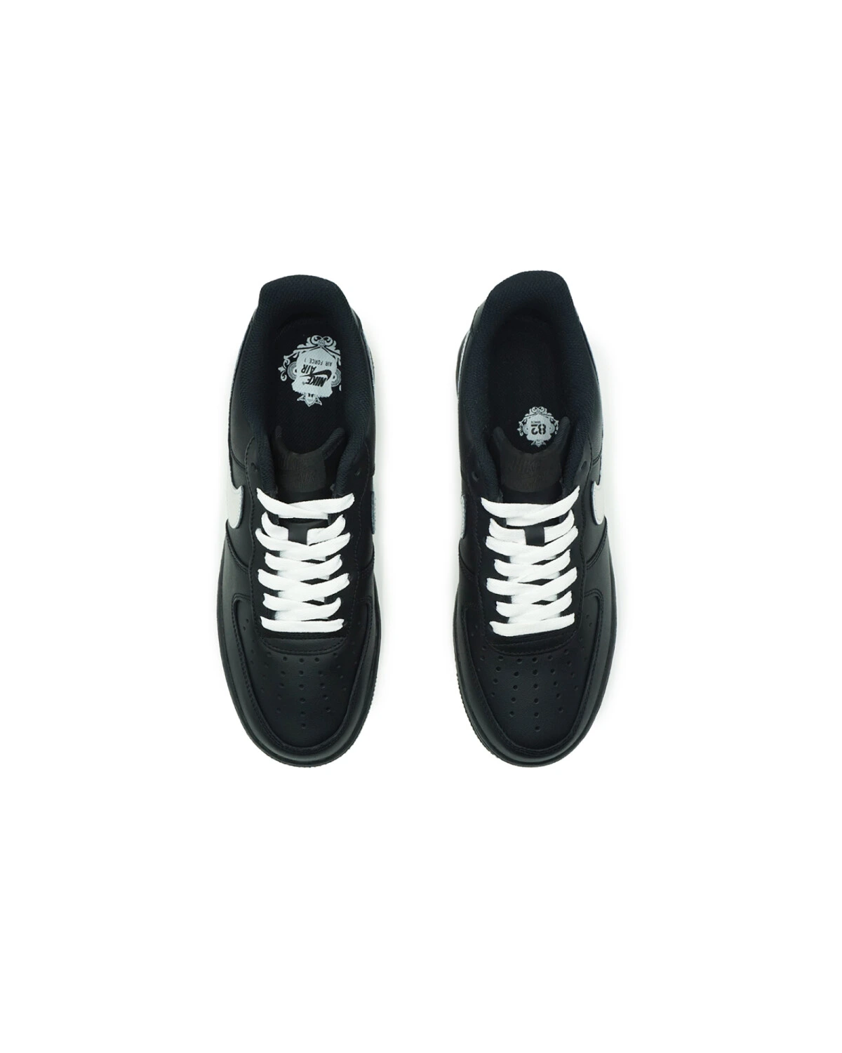 Nike Air Force 1 07 мужские и женские повседневные кроссовки черно-белые картинка