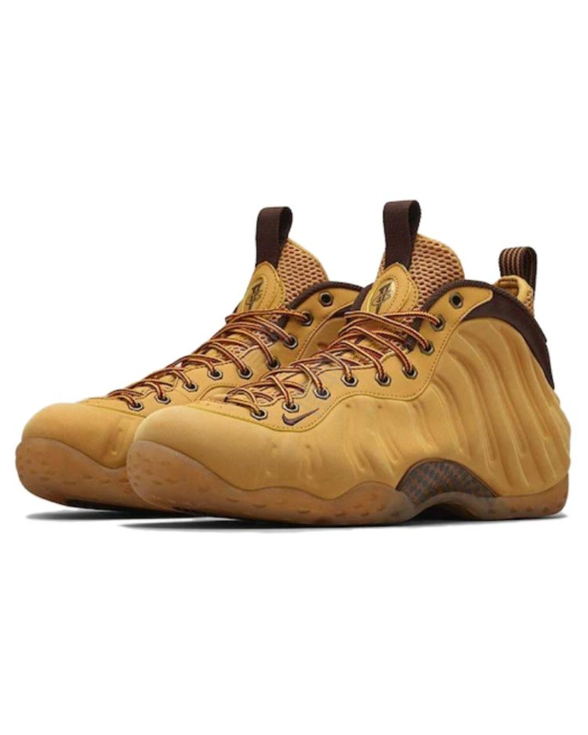 Nike Foamposite One мужские кроссовки средней высоты пшеничного цвета картинка