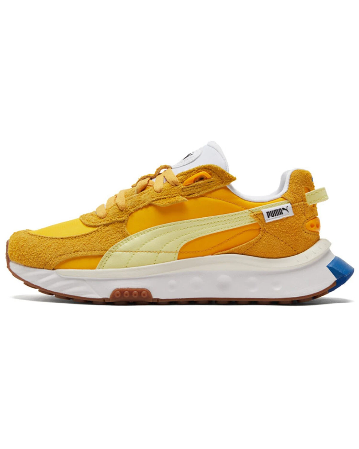 PUMA Wild Rider Rollin Vintage мужские и женские кроссовки износостойкие легкие желтые картинка