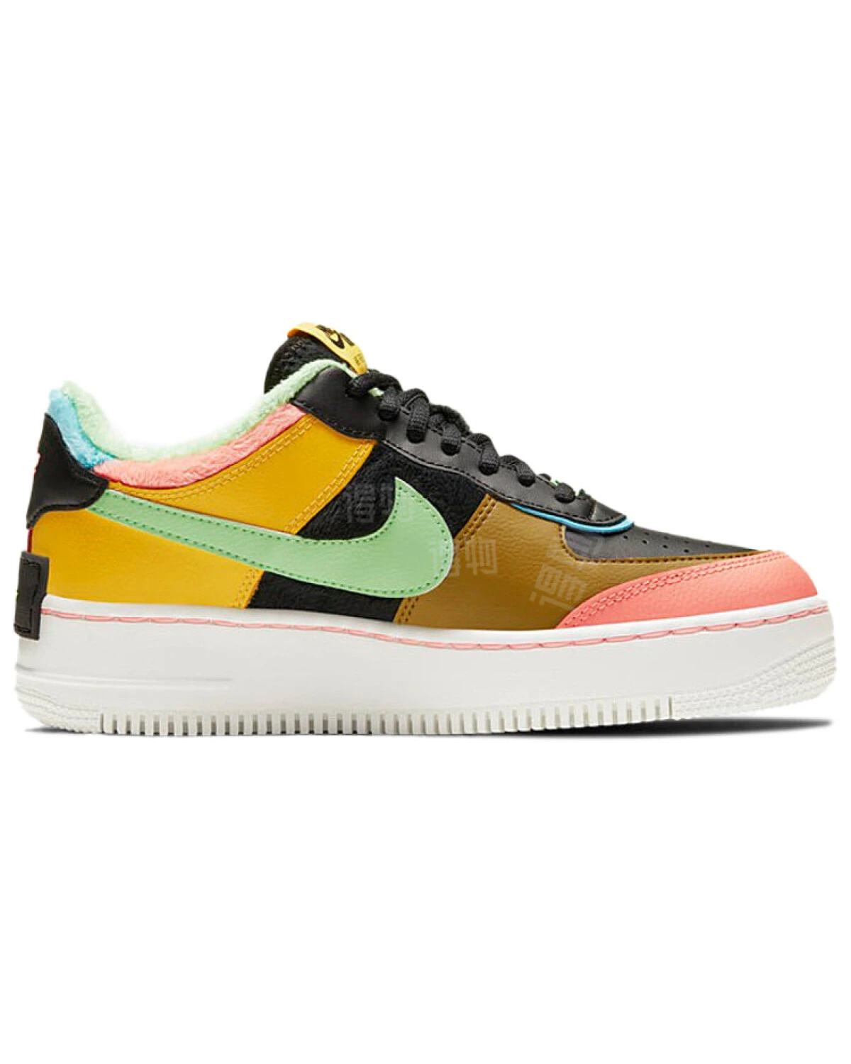 Nike Air Force 1 Shadow SE "Olive Flak" женские кроссовки многоцветные синтетические картинка