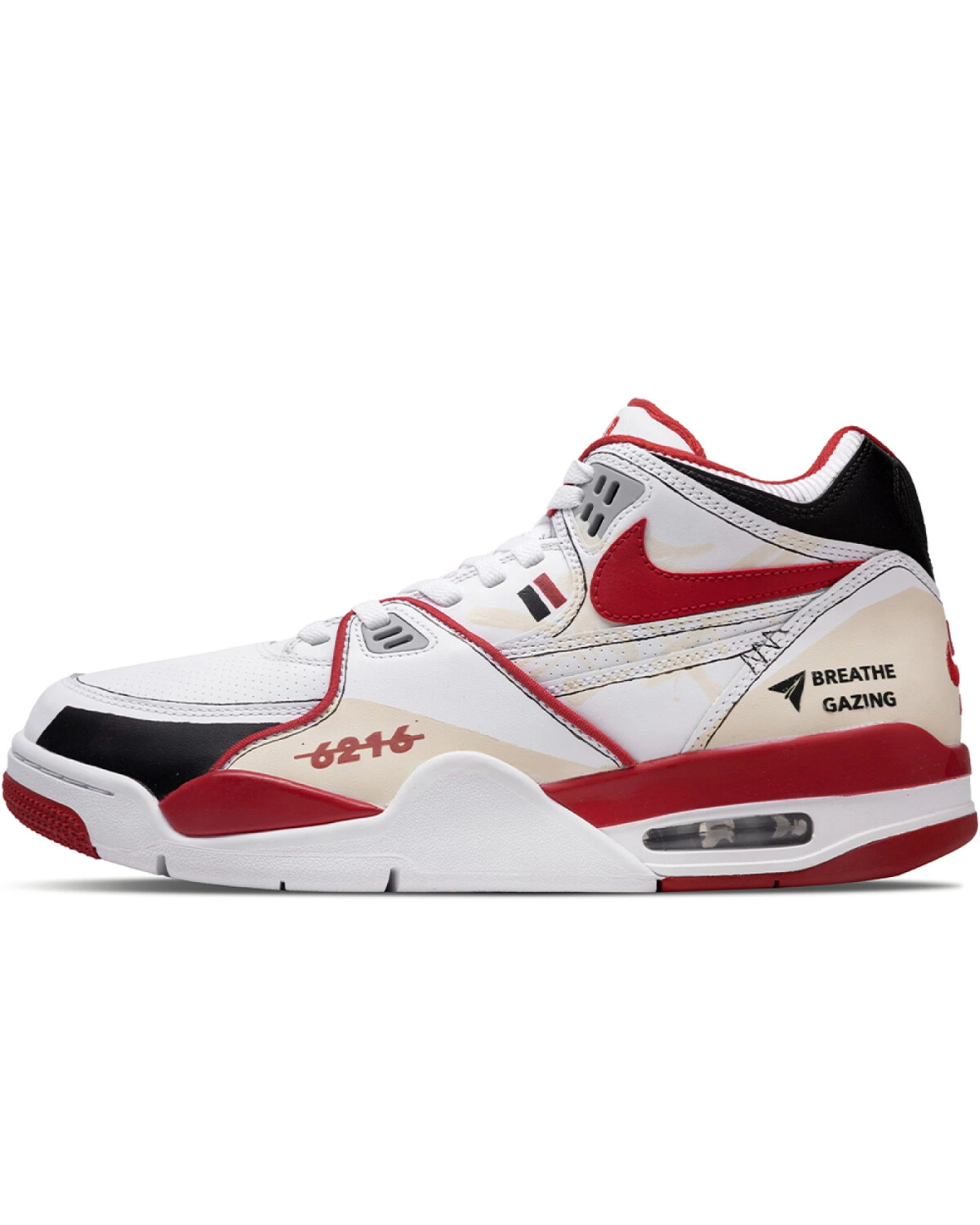 Nike Air Flight 89 мужские спортивные кроссовки с амортизацией красно-белые картинка