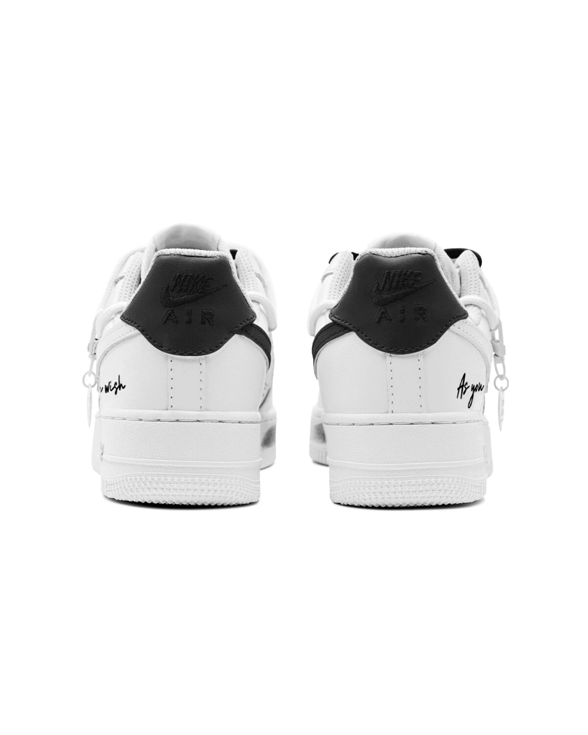 Nike Air Force 1 мужские кроссовки черно-белые классические картинка