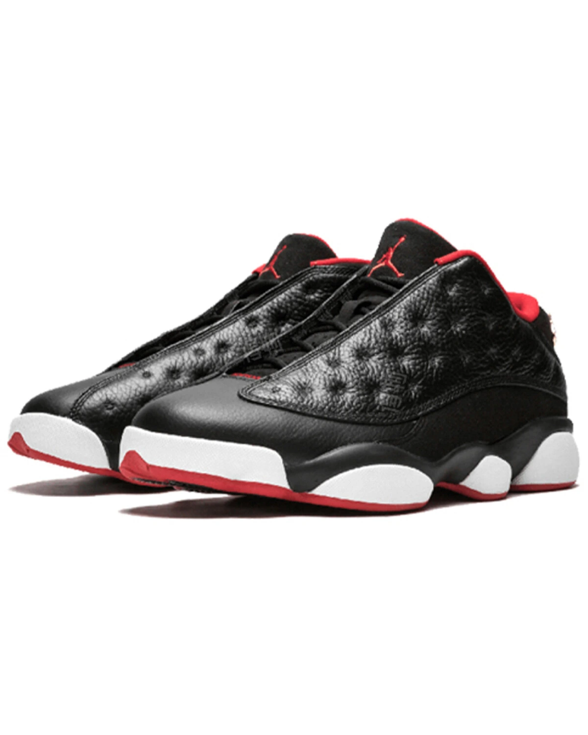 Jordan Air Jordan 13 Retro Low Bred мужские кроссовки черно-красные кожаные картинка