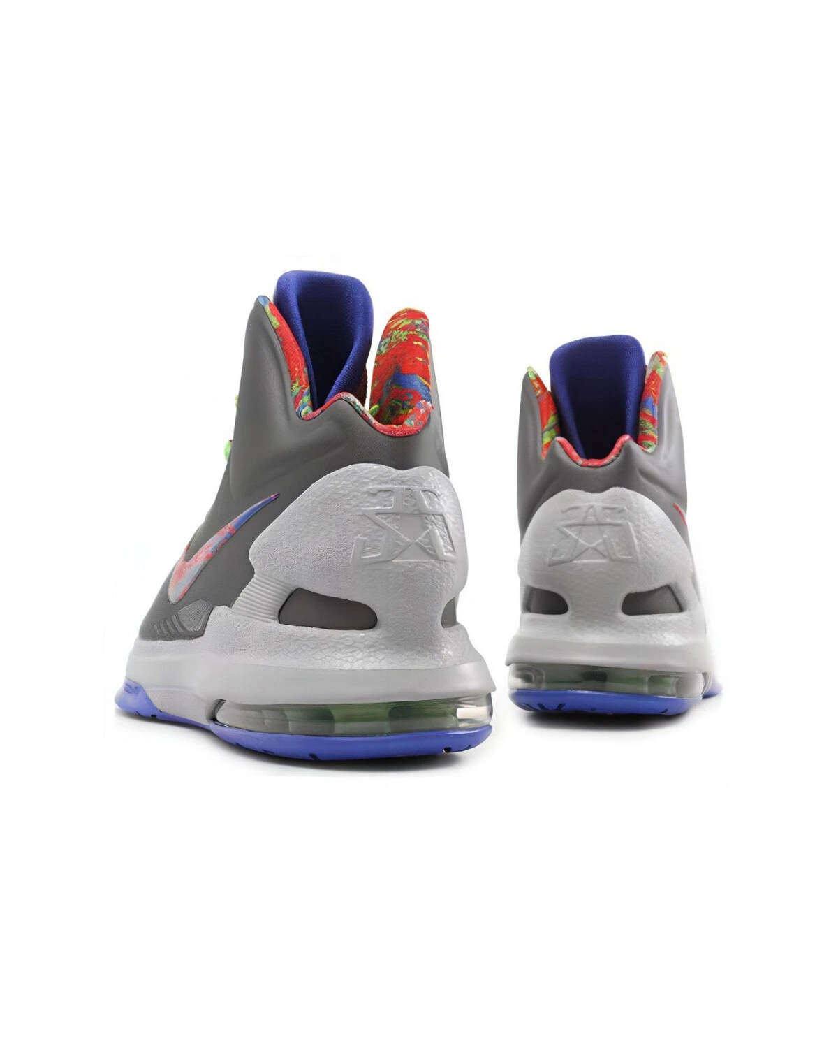 Nike KD 5 Splatter мужские высокие кроссовки для баскетбола серые картинка