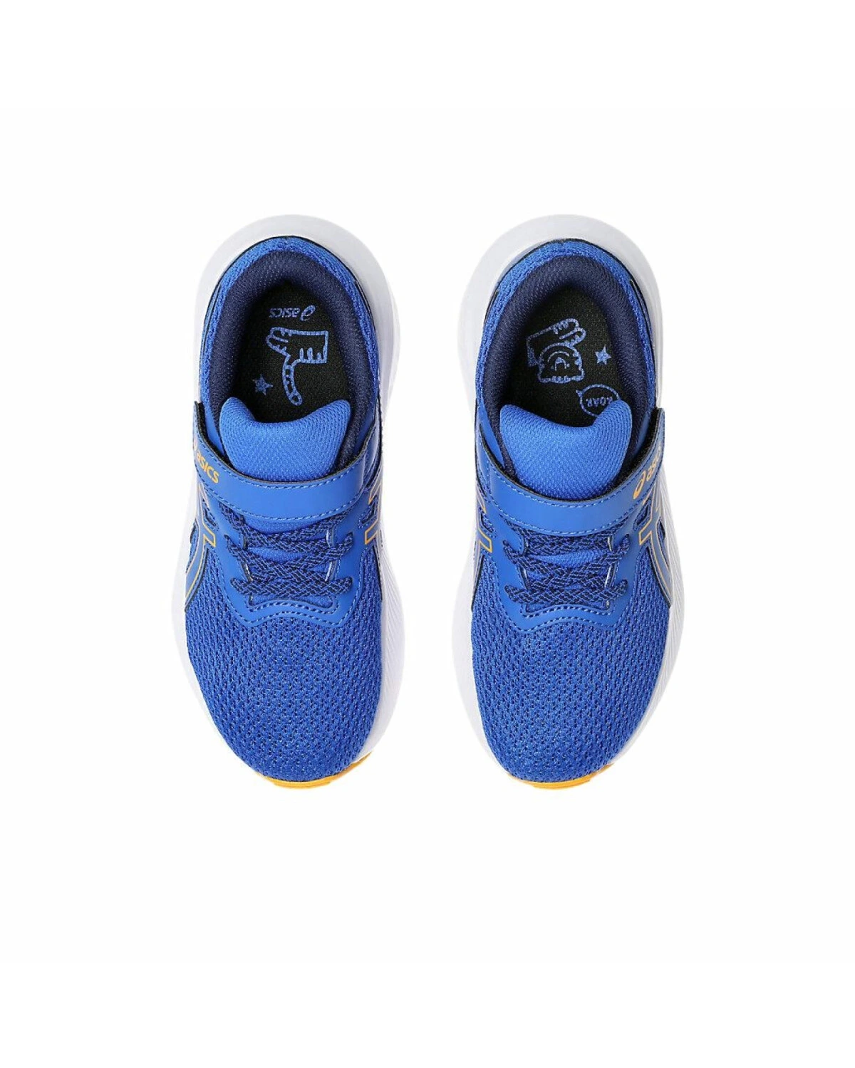 Asics Pre Excite 10 детские кроссовки с амортизацией голубые картинка