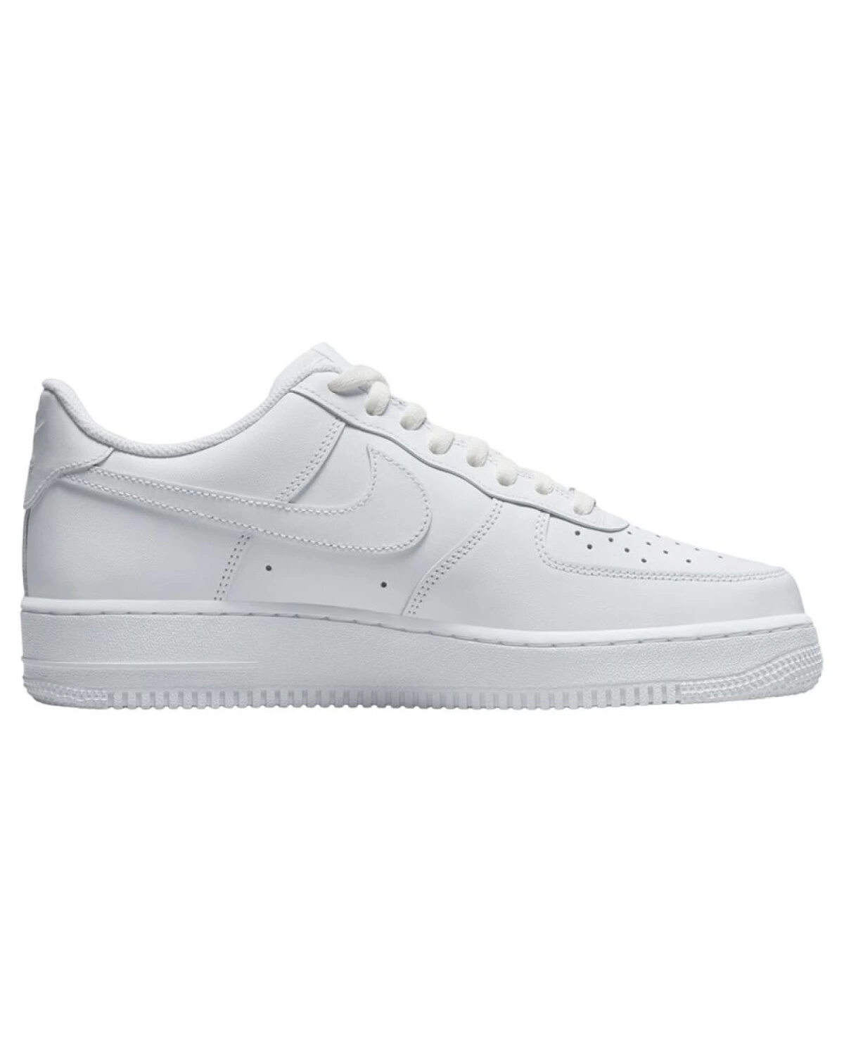 Nike Air Force 1 унисекс кроссовки белые повседневные картинка