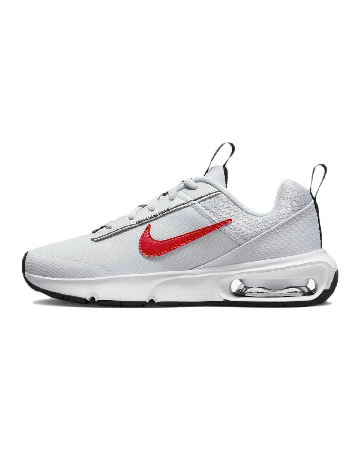 Nike Air Max INTRLK Lite детские кроссовки серо-красные с амортизацией картинка