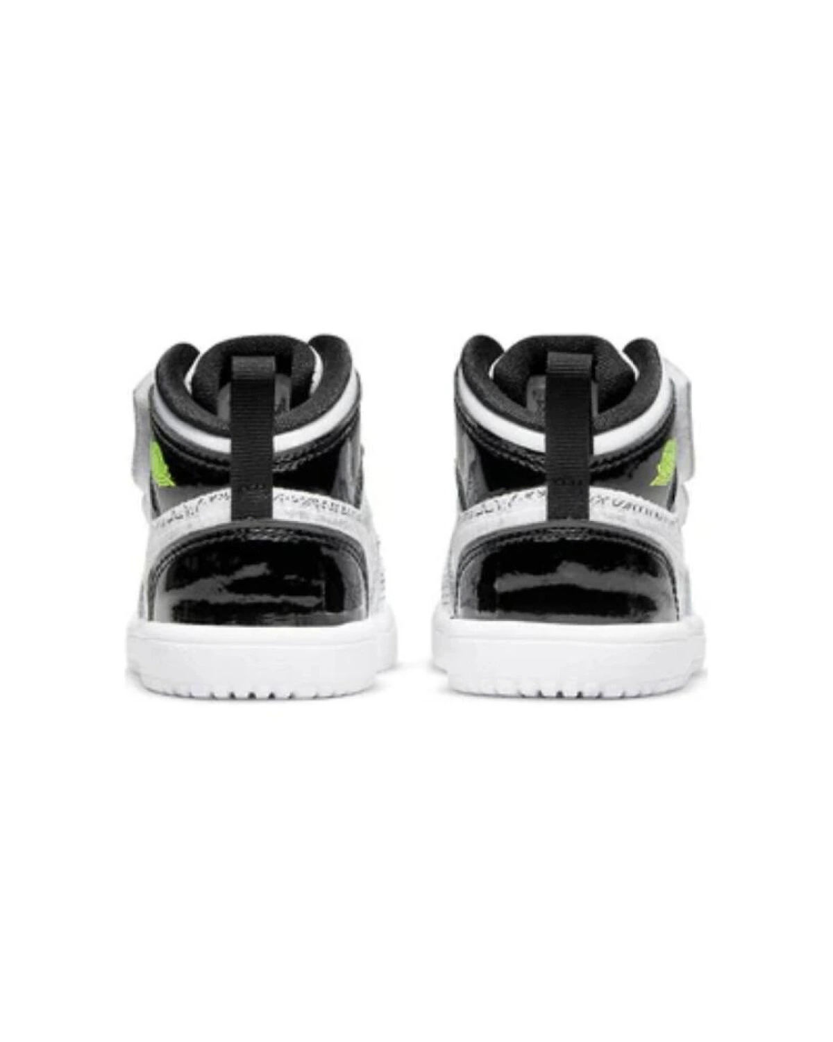 Jordan Air Jordan 1 детские кроссовки высокие серебряные синтетические картинка