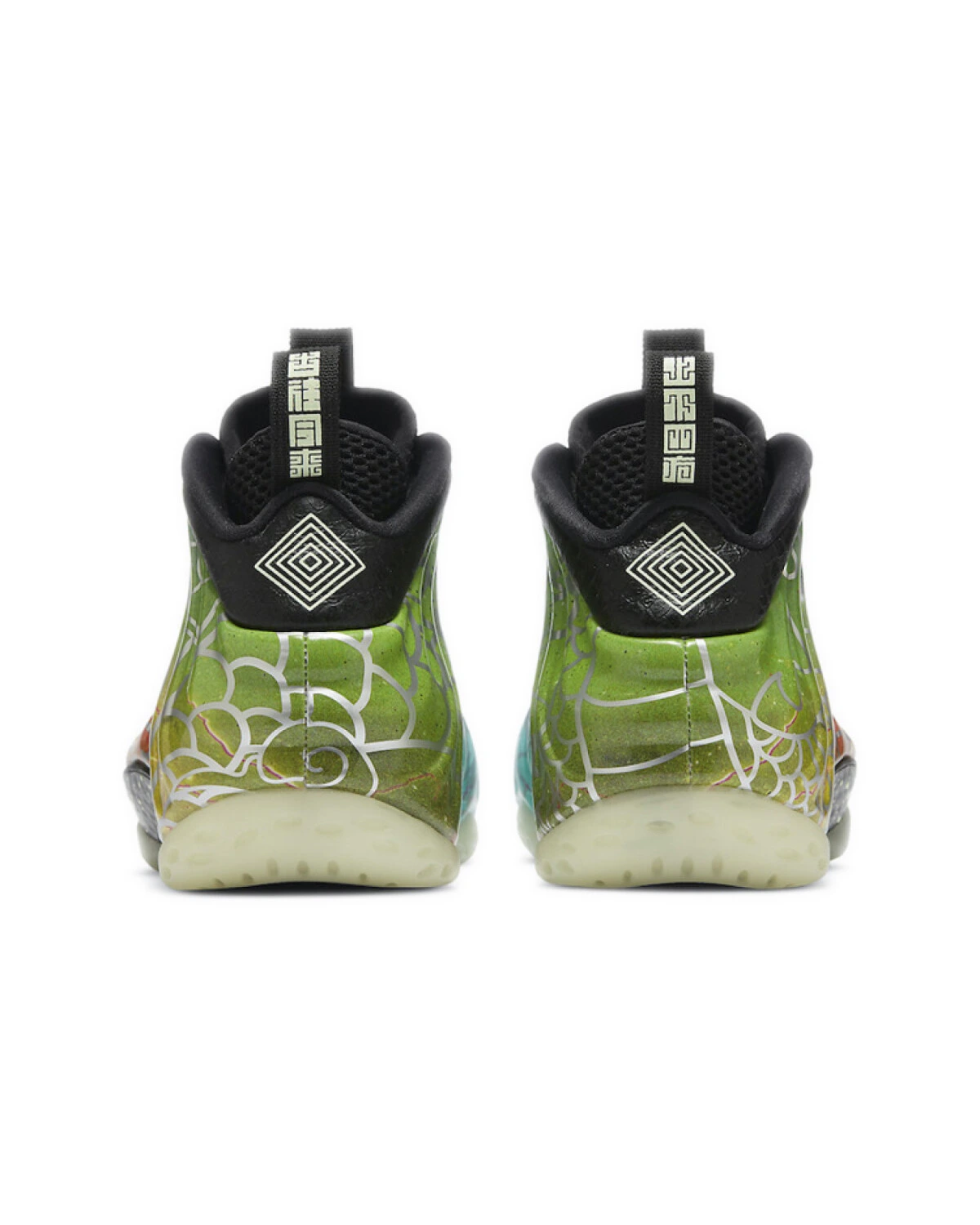 Nike Foamposite One унисекс кроссовки высокие черные с амортизацией и антискользящей подошвой картинка