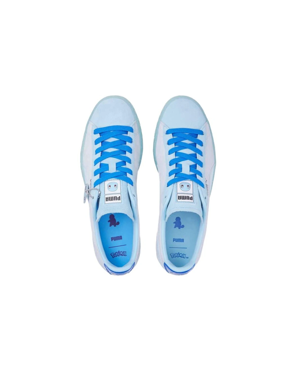 PUMA Suede "Squirtle" мужские и женские кеды синие из натуральной кожи картинка