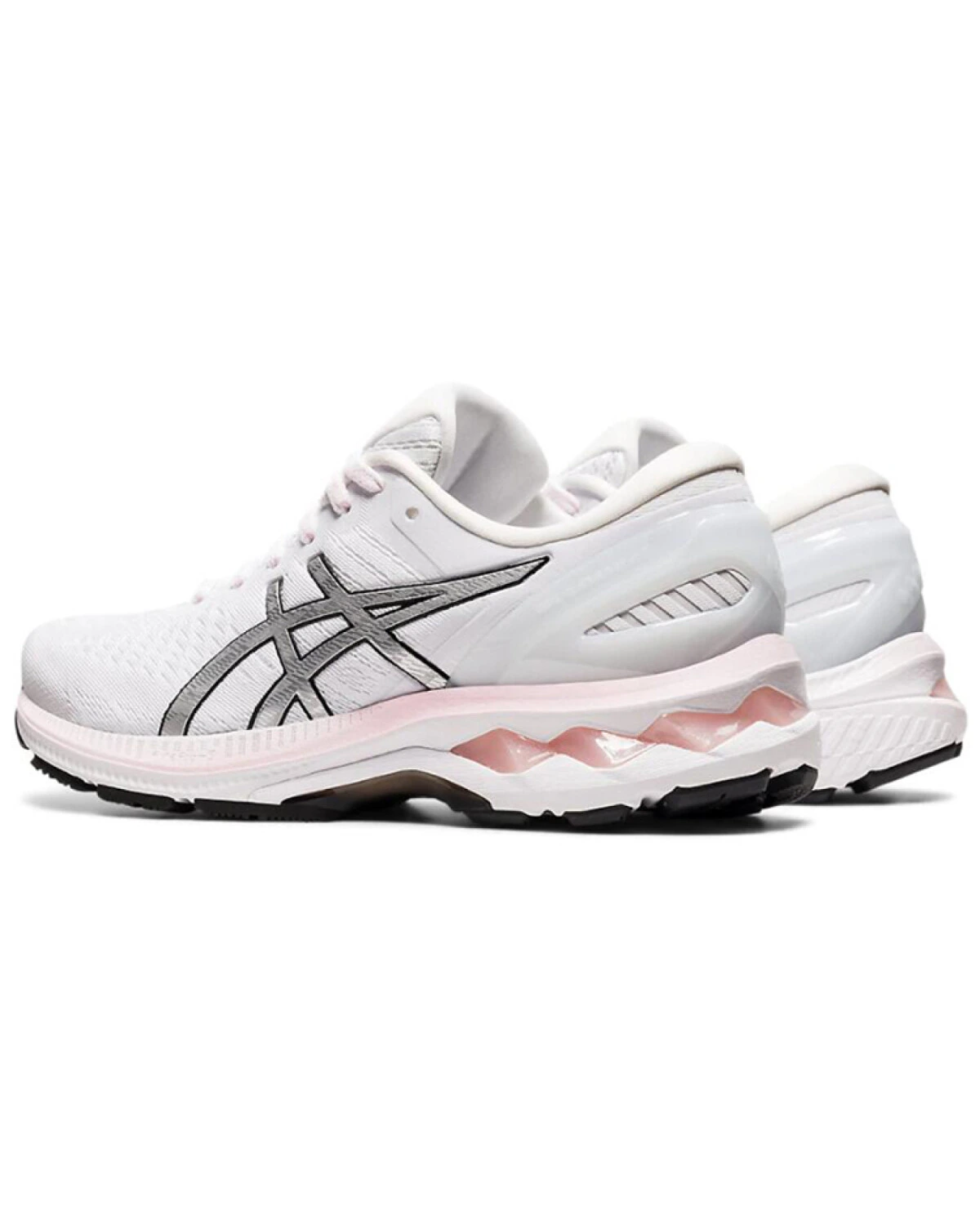 Asics Gel-Kayano 27 женские кроссовки для бега тканевые серебристые картинка